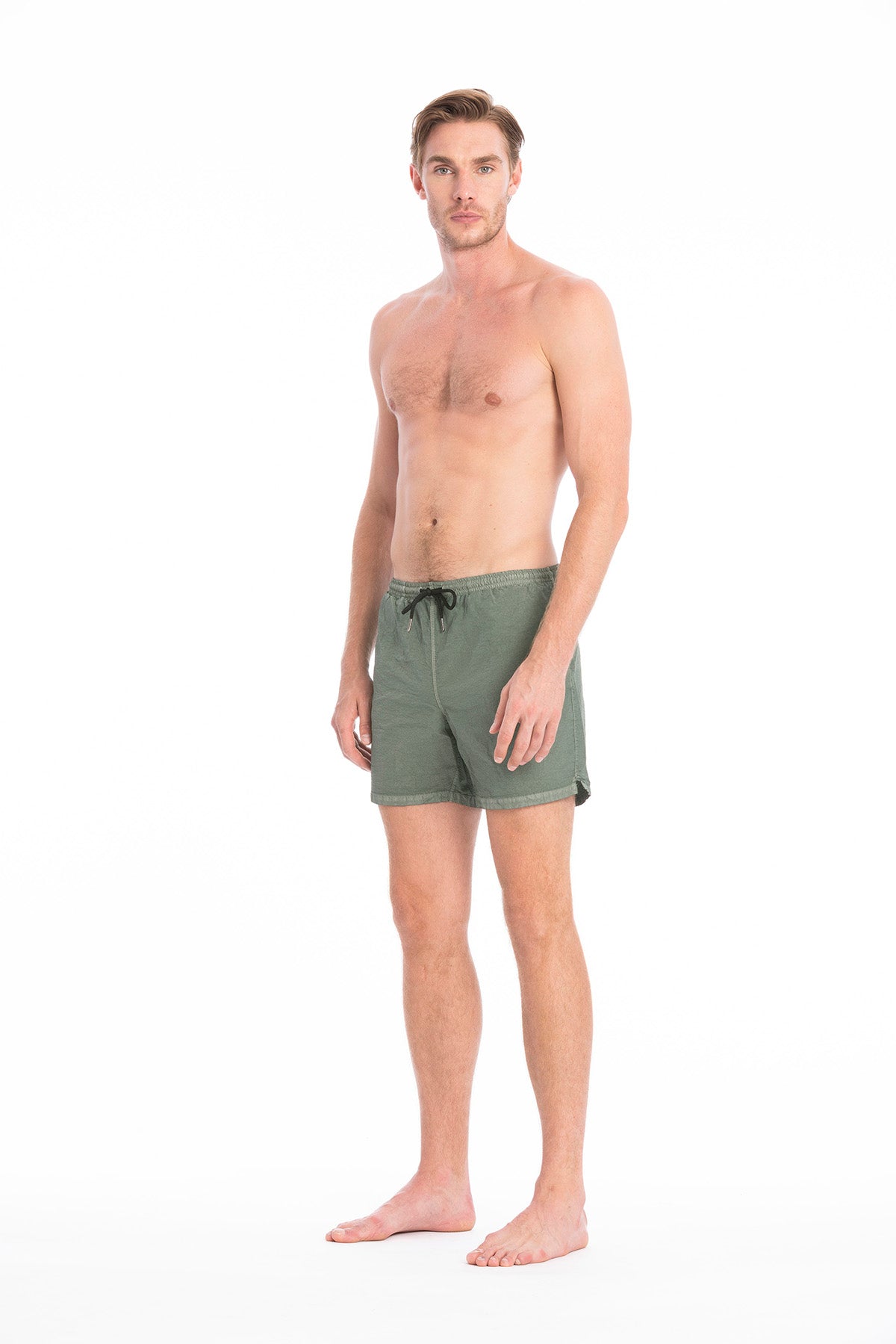 RAVENS VIEW IBIZA men vegan Swim Shorts Rio Dust Olive