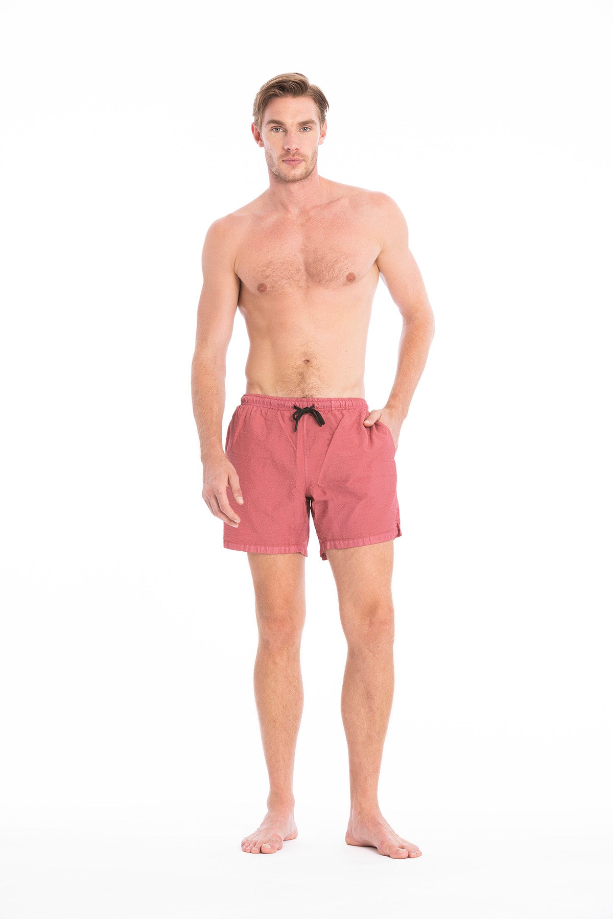 RAVENS VIEW IBIZA men vegan Swim Shorts Rio Clay Red