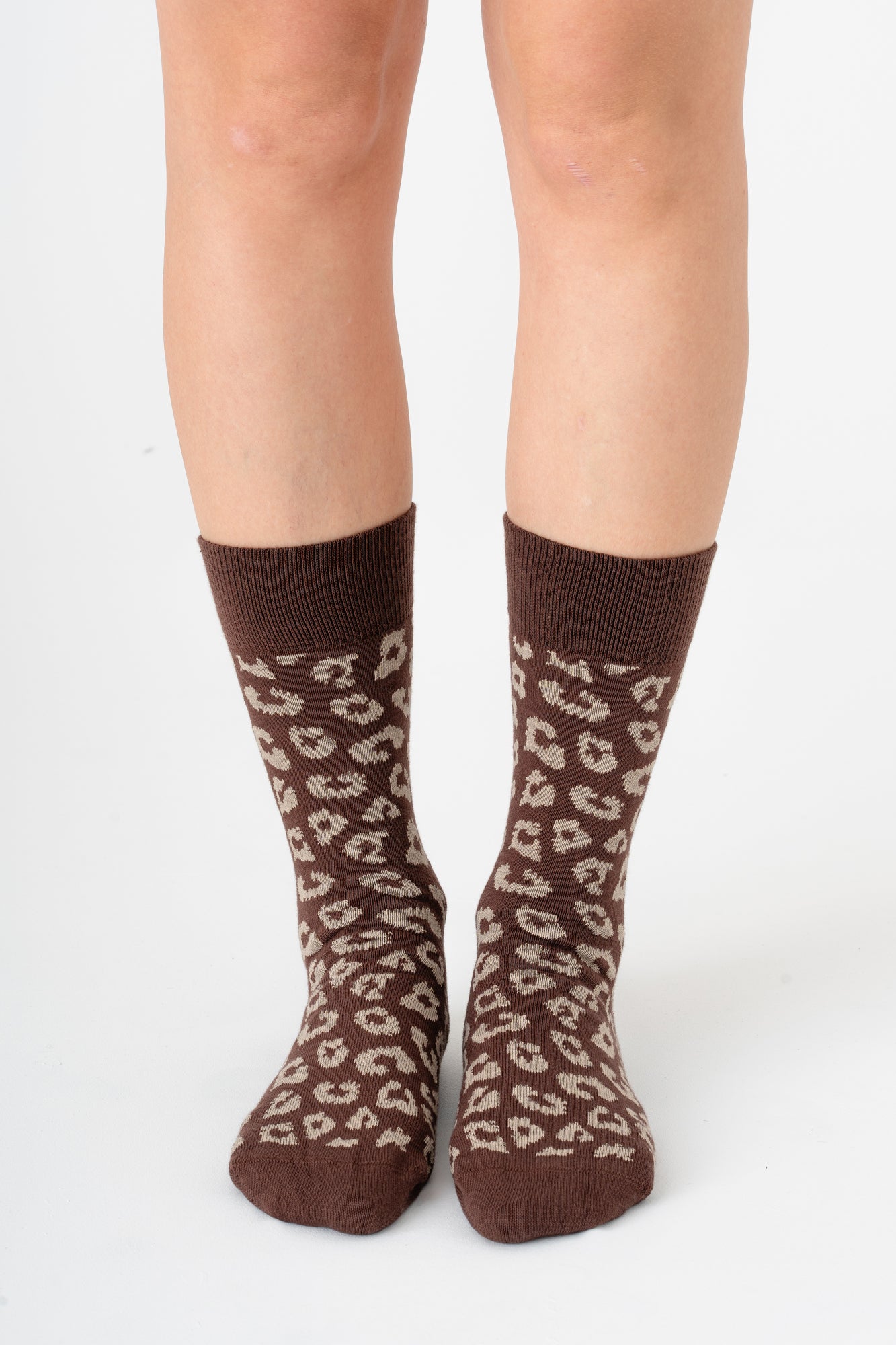 Evermind womens vegan Multipack 6x Socks Leo Unisex Coffee Sand