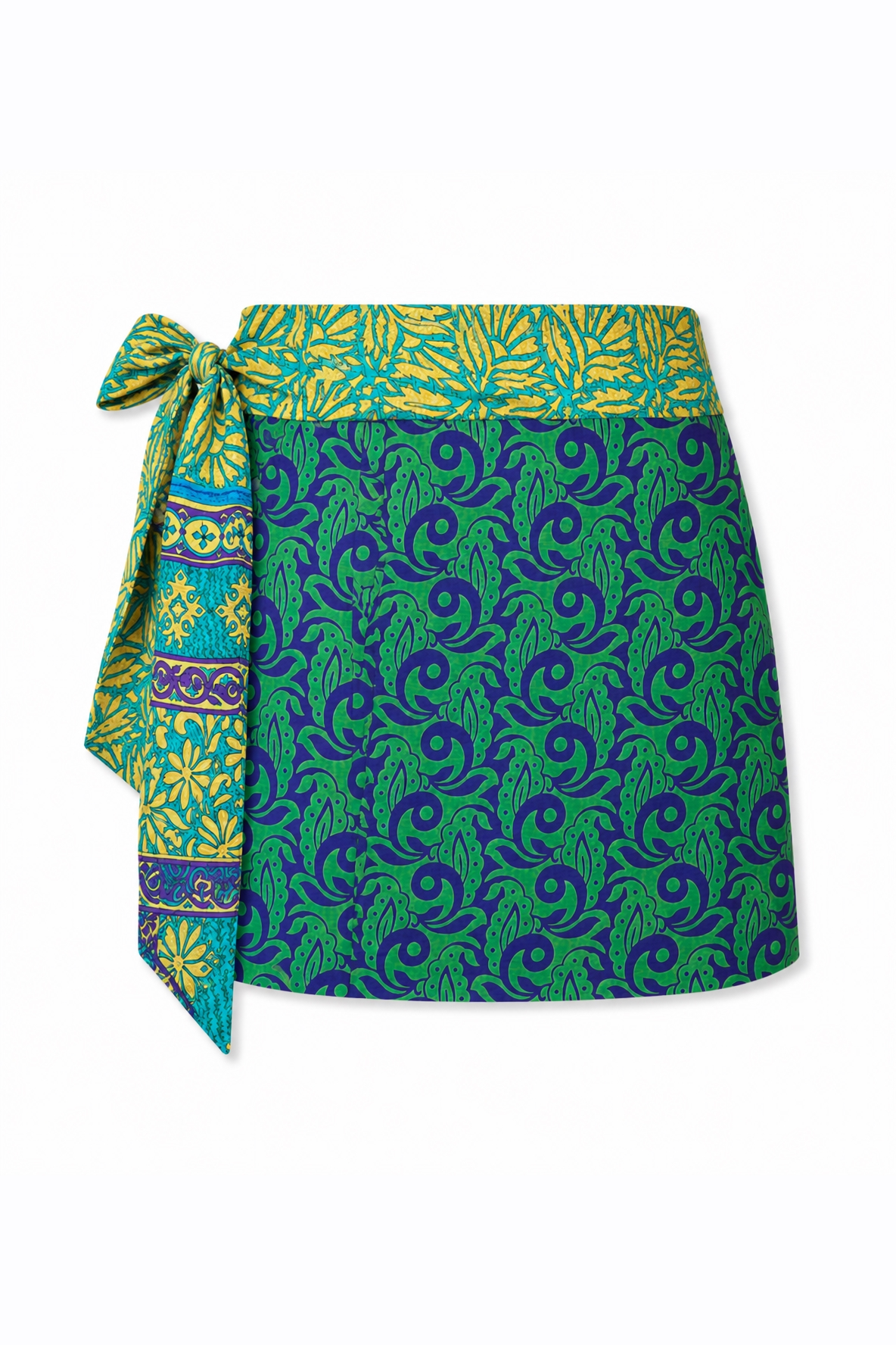 el.résidu womens vegan Skirt Amira Green/ Dark Blue