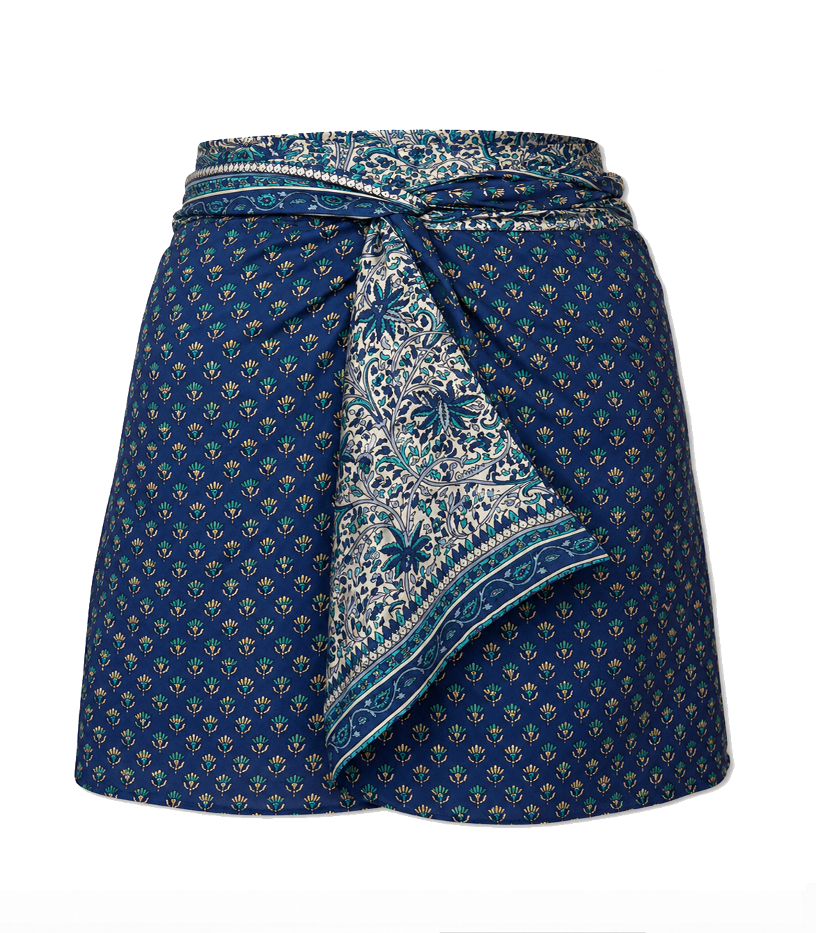 el.résidu womens vegan Skirt Amira Dark Blue/ White