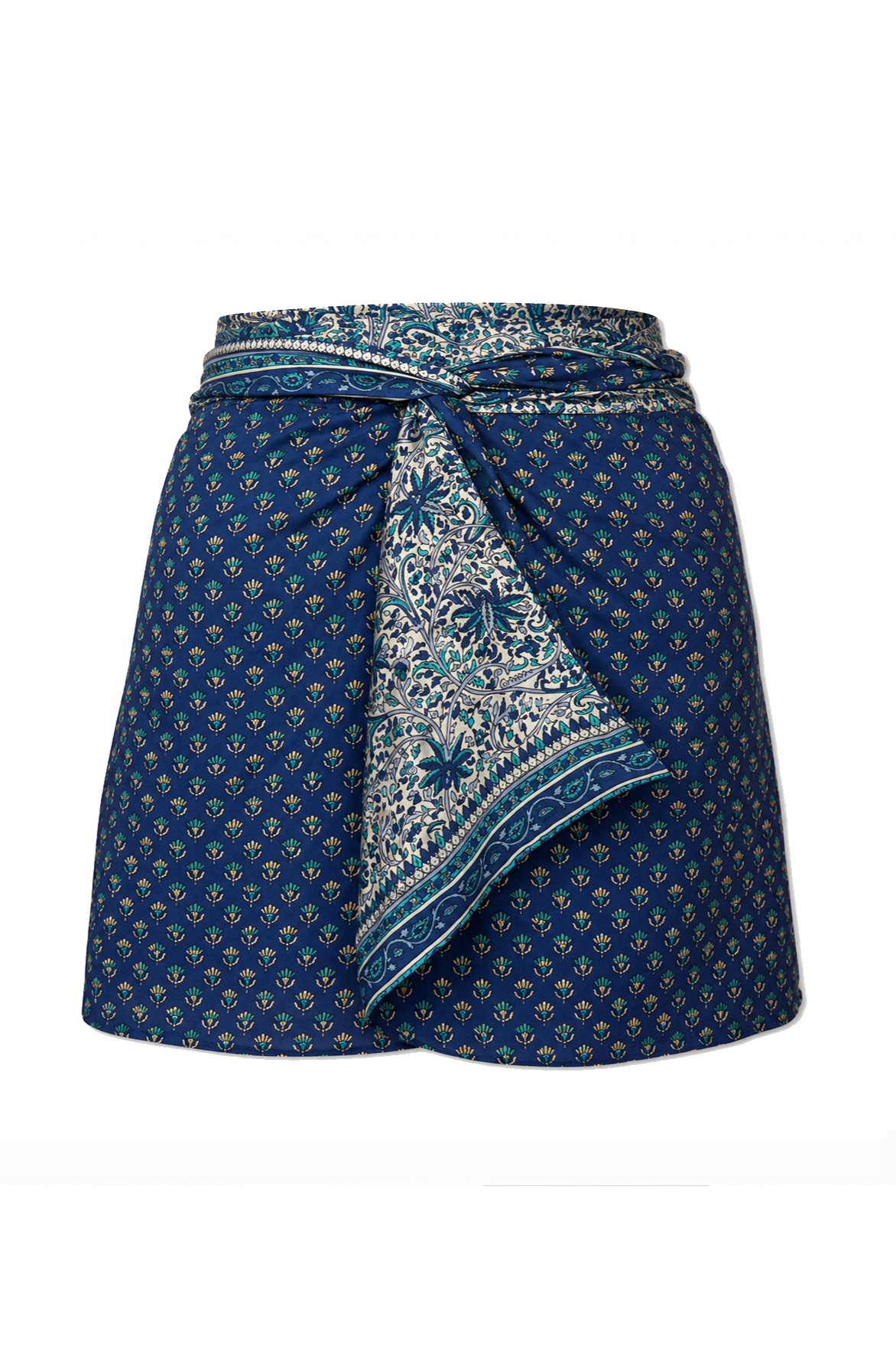 el.résidu womens vegan Skirt Amira Dark Blue/ White