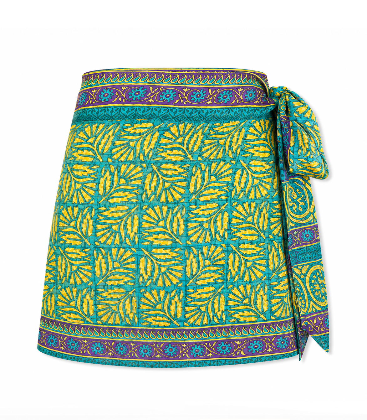 el.résidu womens vegan Skirt Amira Teal/ Purple