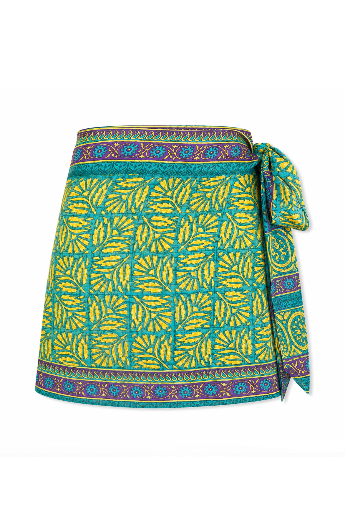 el.résidu womens vegan Skirt Amira Teal/ Purple