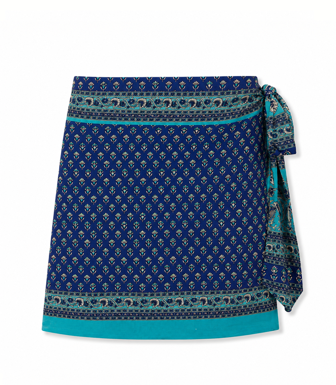 el.résidu womens vegan Skirt Amira Dark Blue/ Light Blue