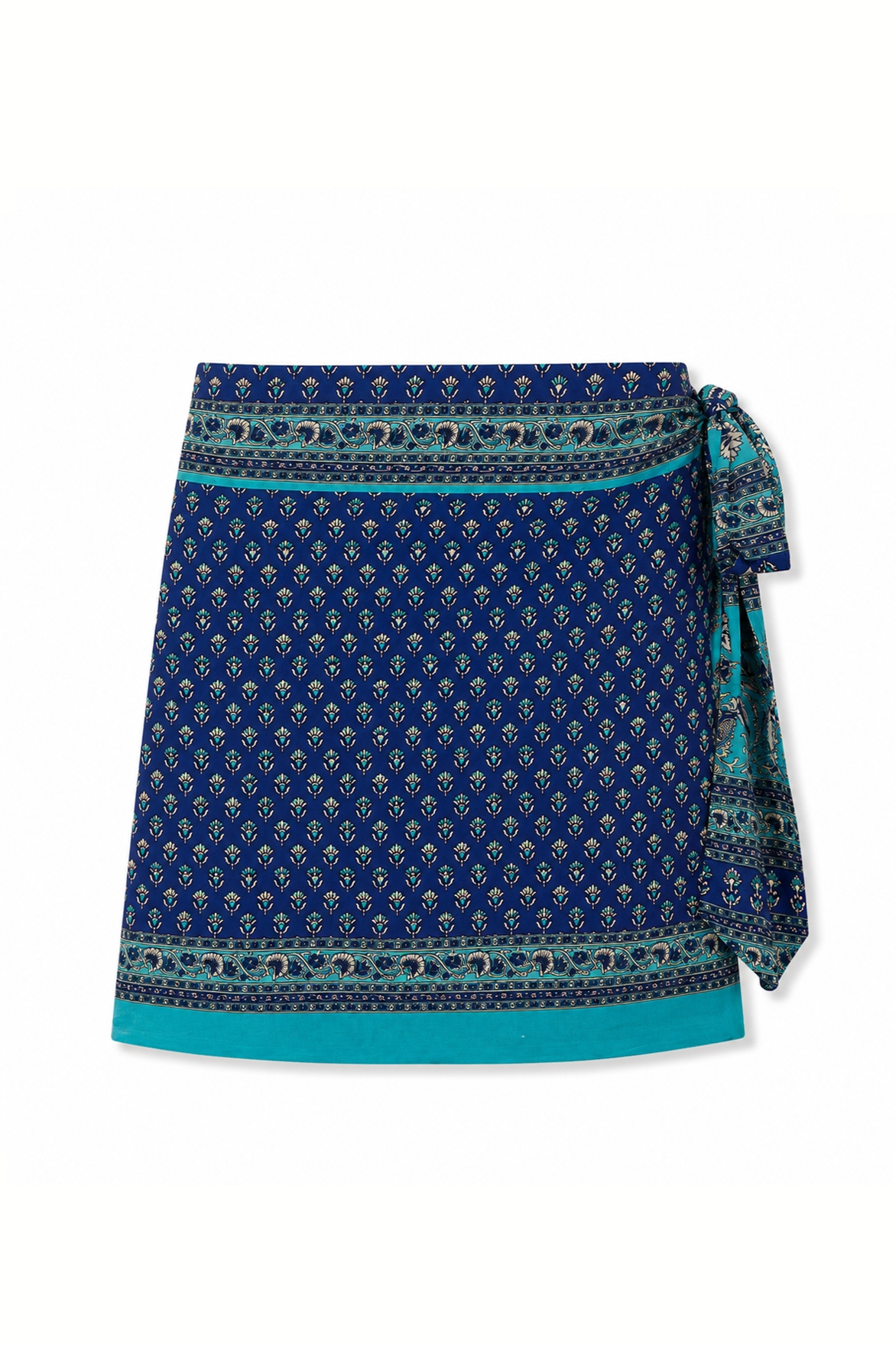 el.résidu womens vegan Skirt Amira Dark Blue/ Light Blue