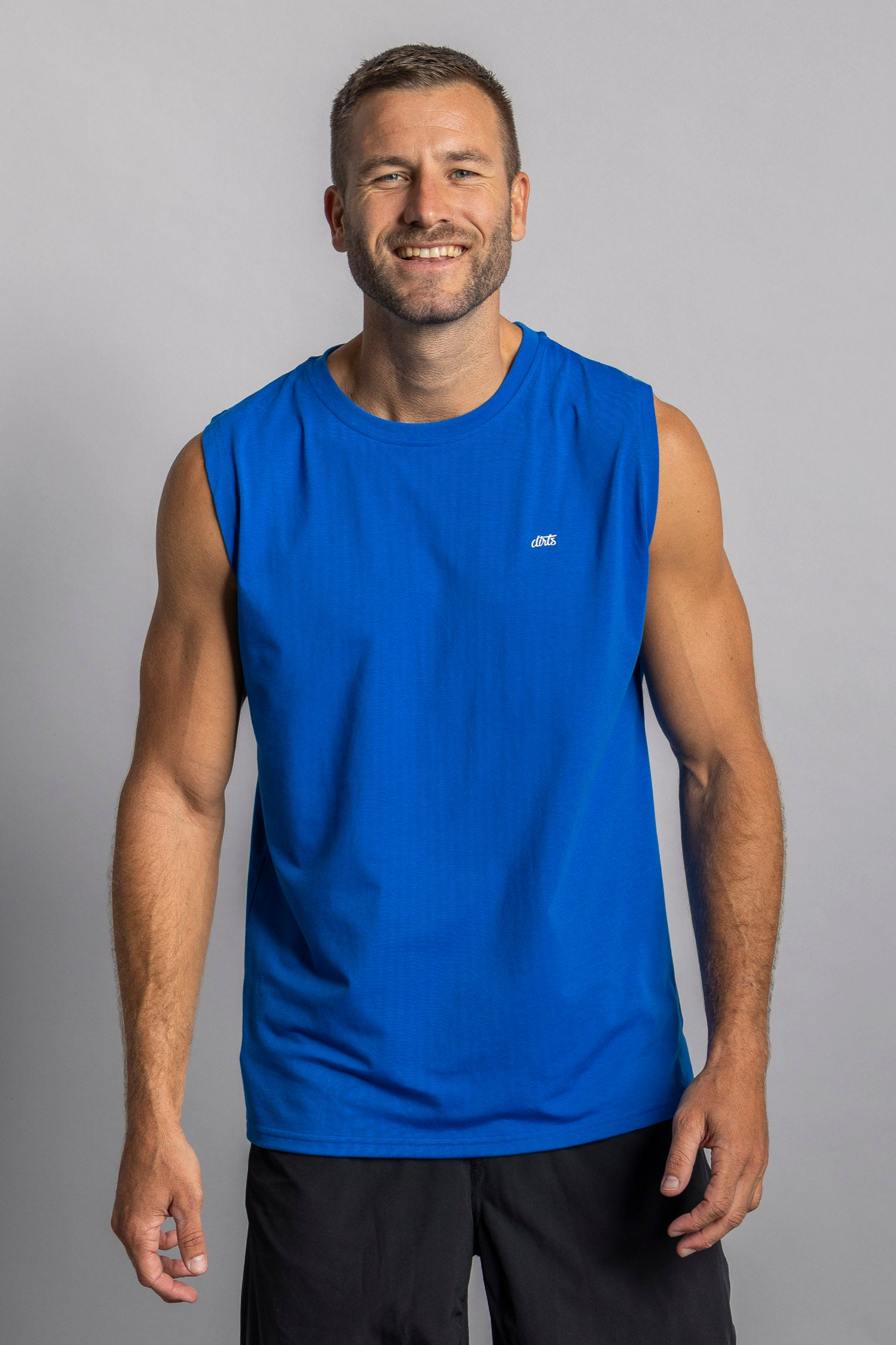 DIRTS men vegan Tank Top Athletic Royal Blue