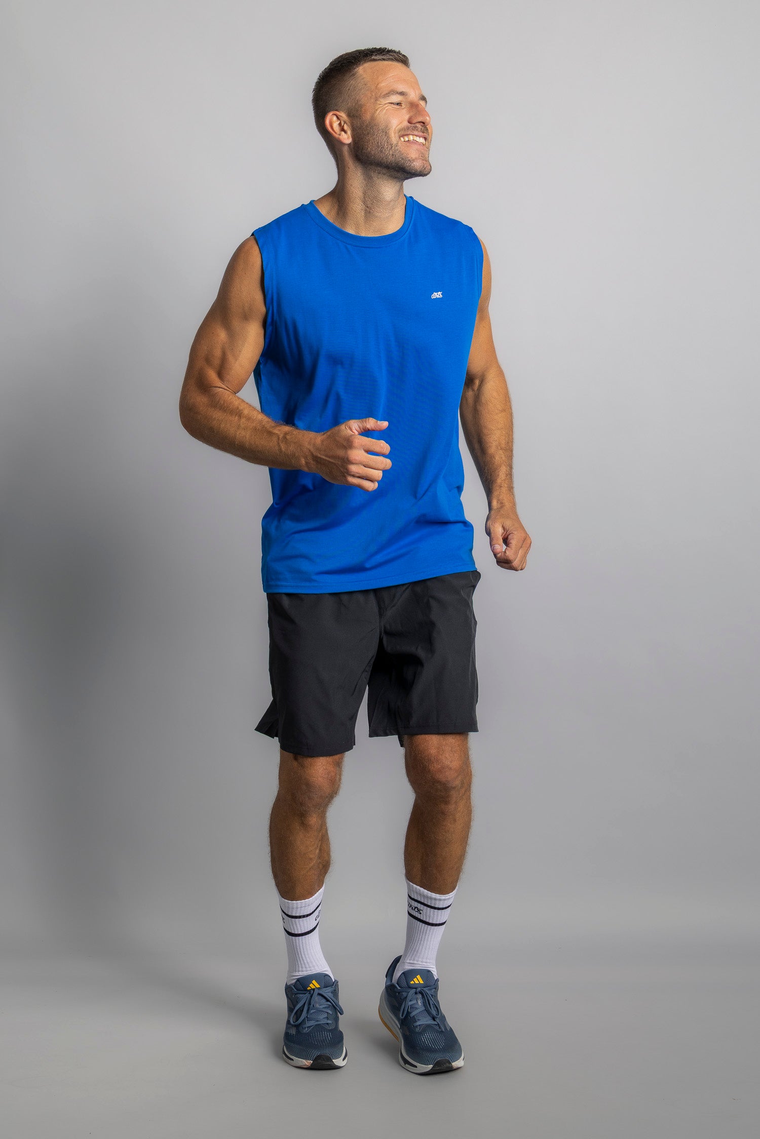 DIRTS men vegan Tank Top Athletic Royal Blue