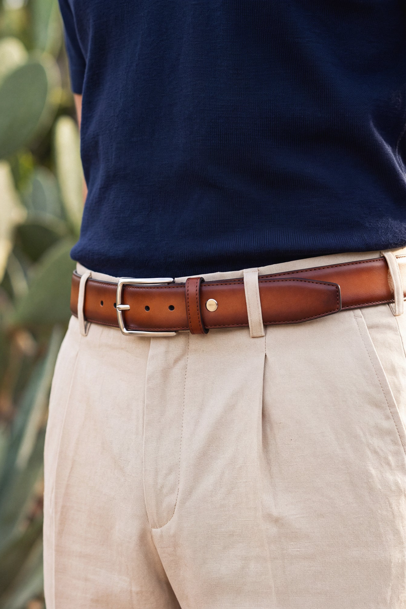 NAE men vegan Belt Oliana Brown