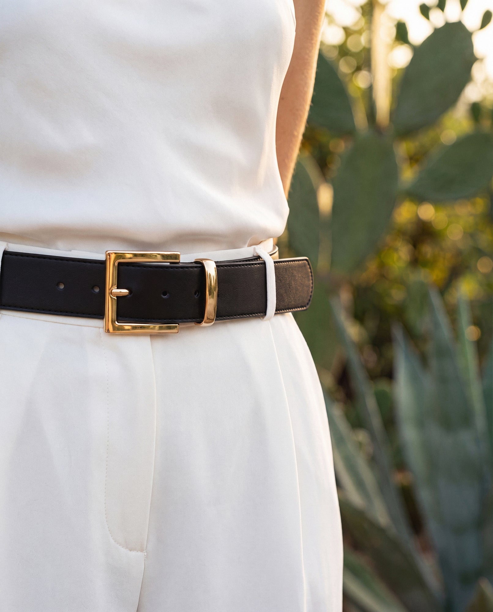 NAE womens vegan Belt Naves Black