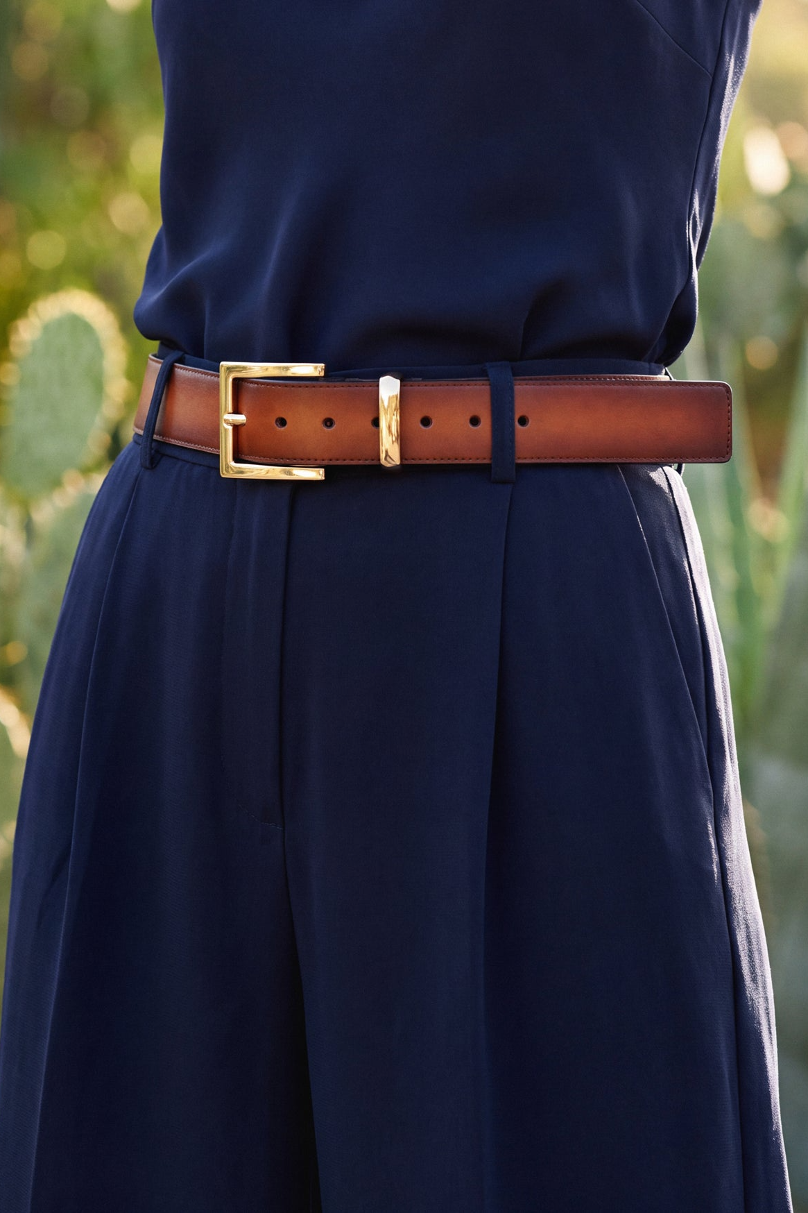 NAE womens vegan Belt Naves Brown