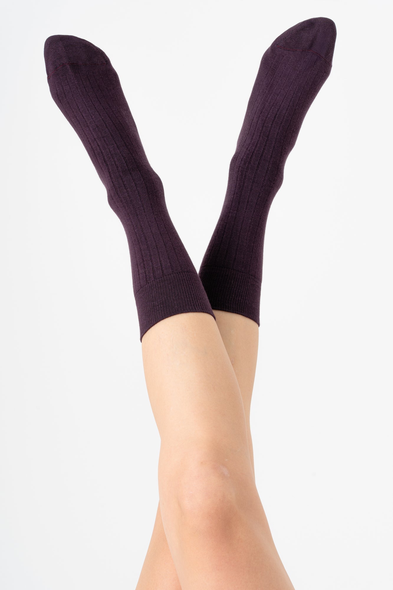 Evermind womens vegan Multipack 6x Socks Business Grape