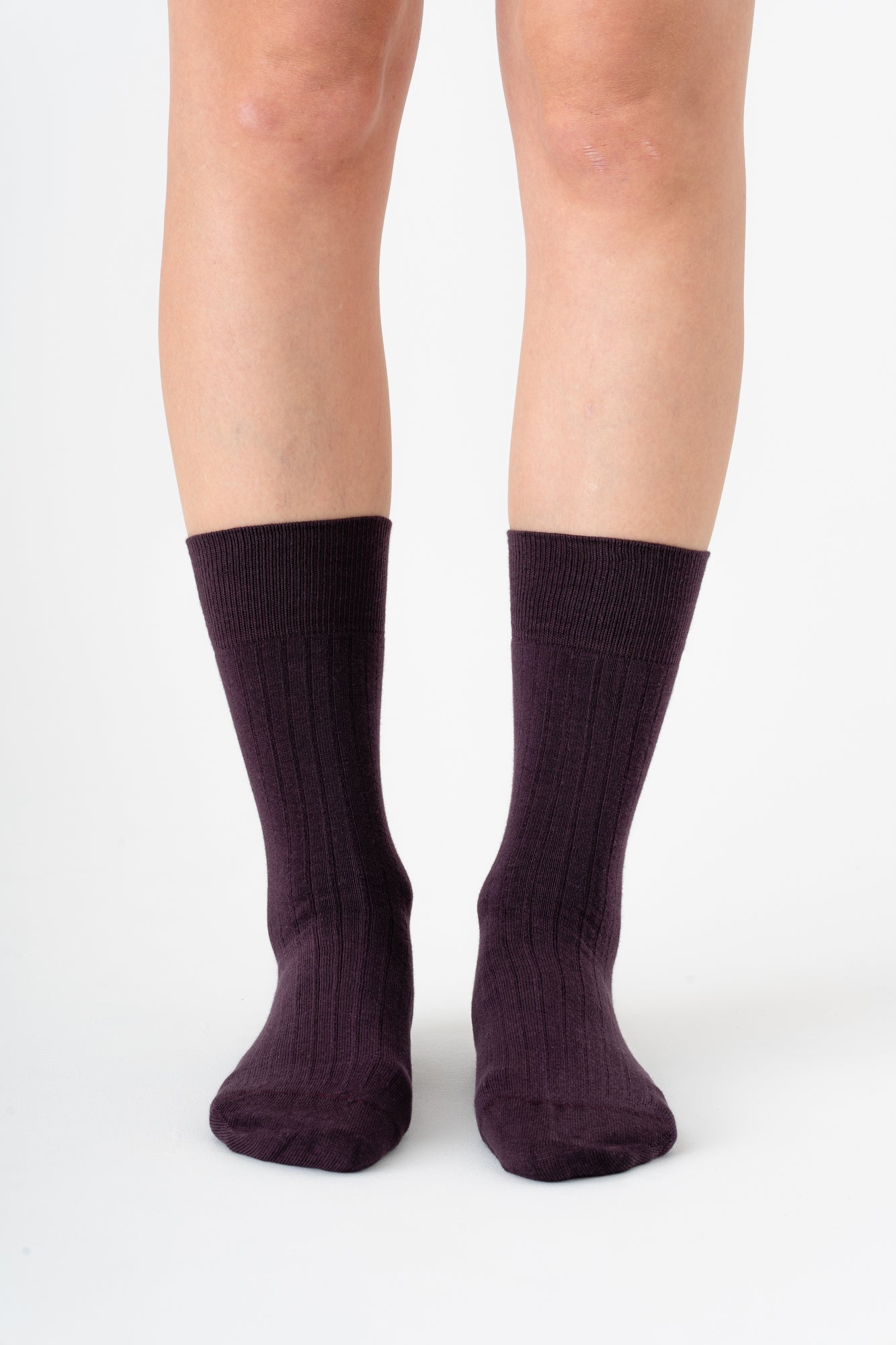 Evermind womens vegan Multipack 6x Socks Business Grape