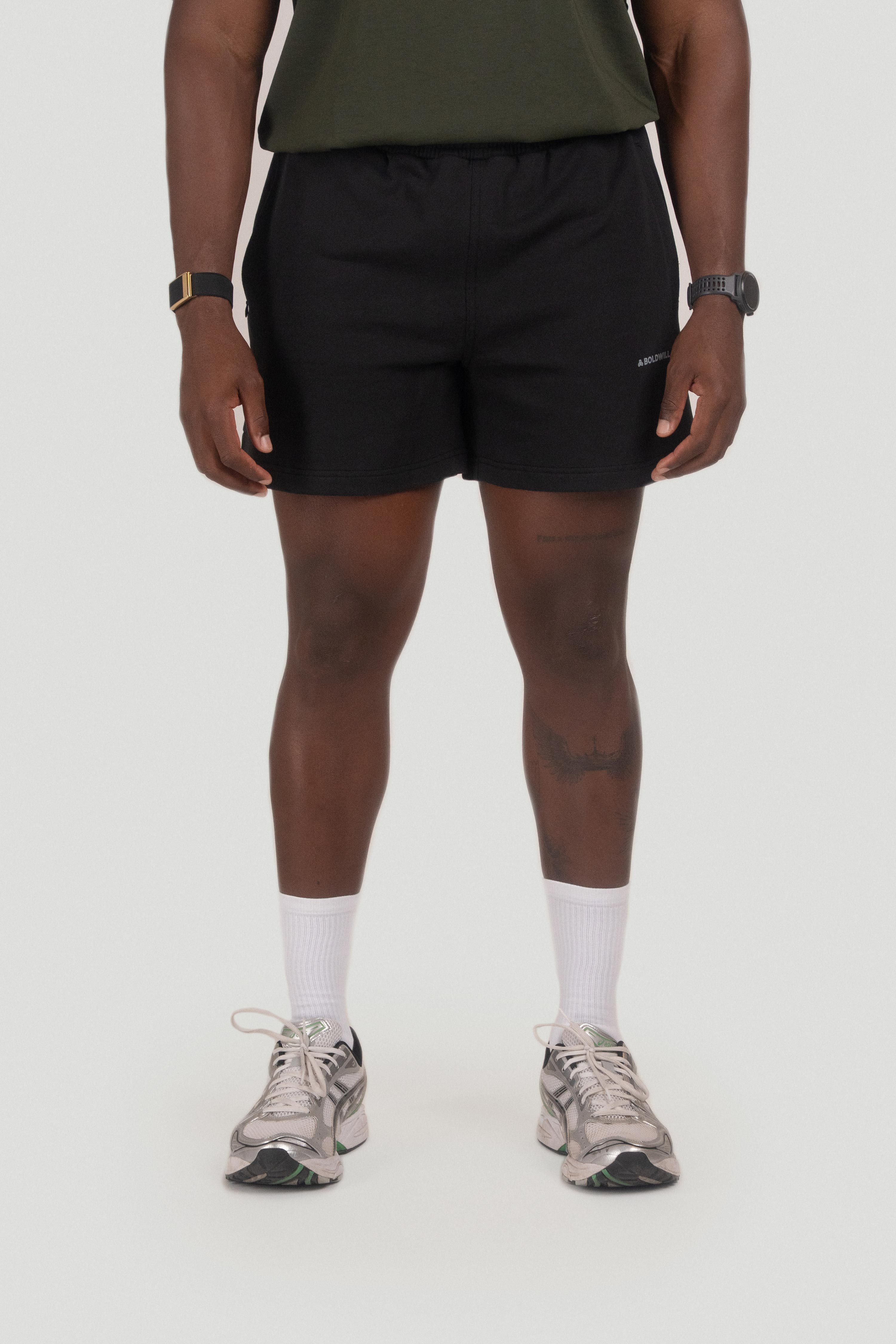 Boldwill men vegan Shorts Charcoal Black