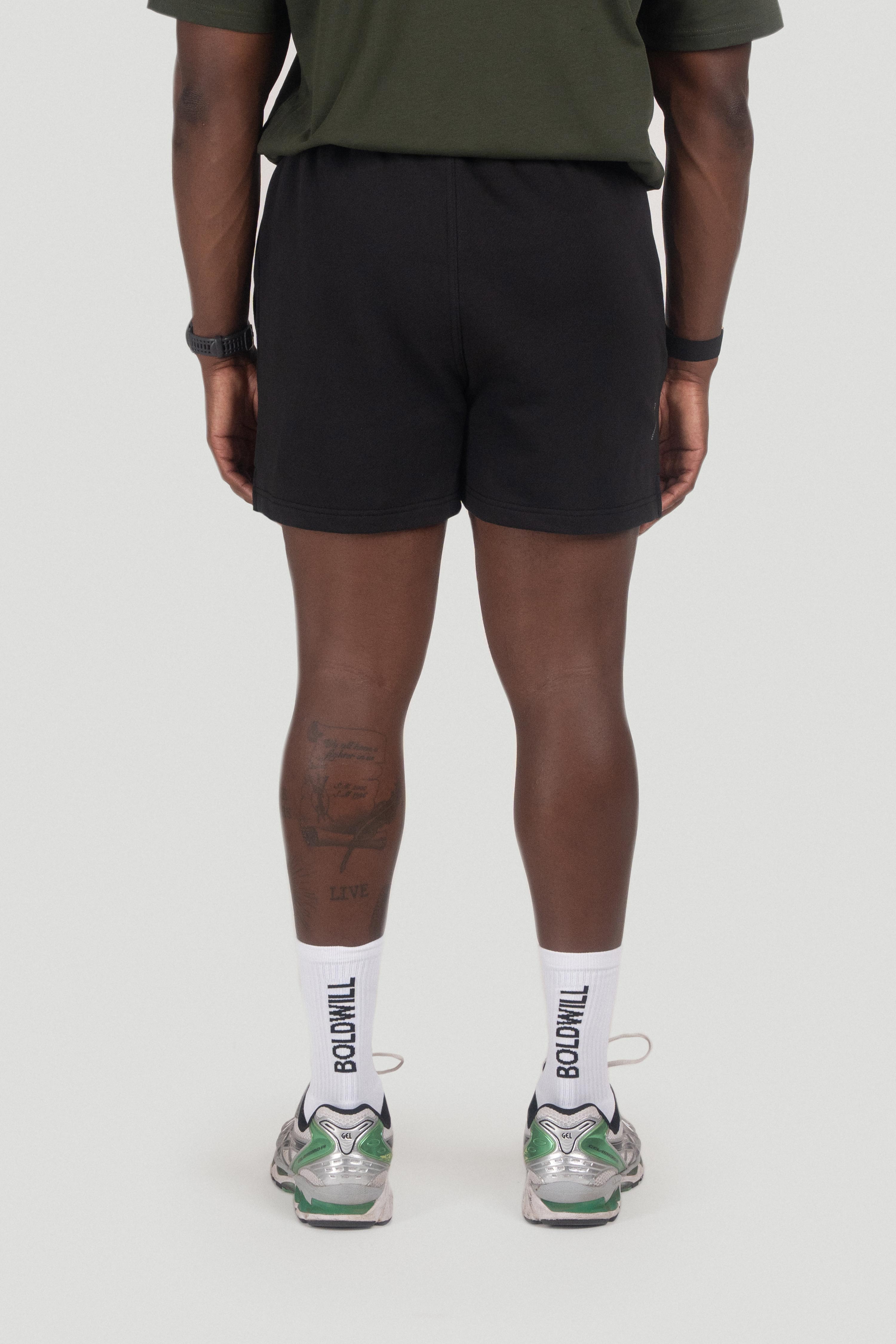 Boldwill men vegan Shorts Charcoal Black