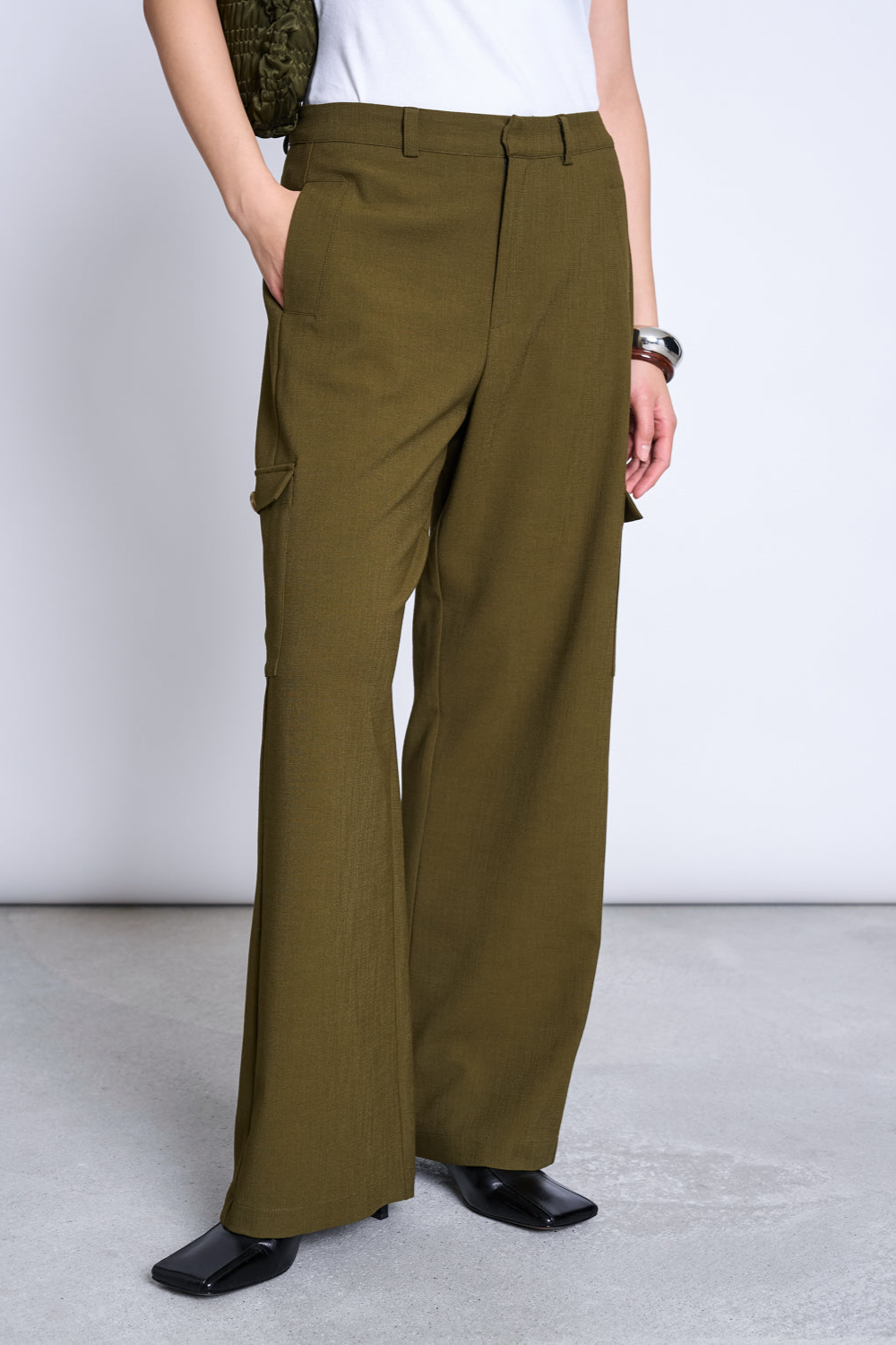 JAN N JUNE JAN 'N JUNE Damen vegan Cargohose Fano Rosemary