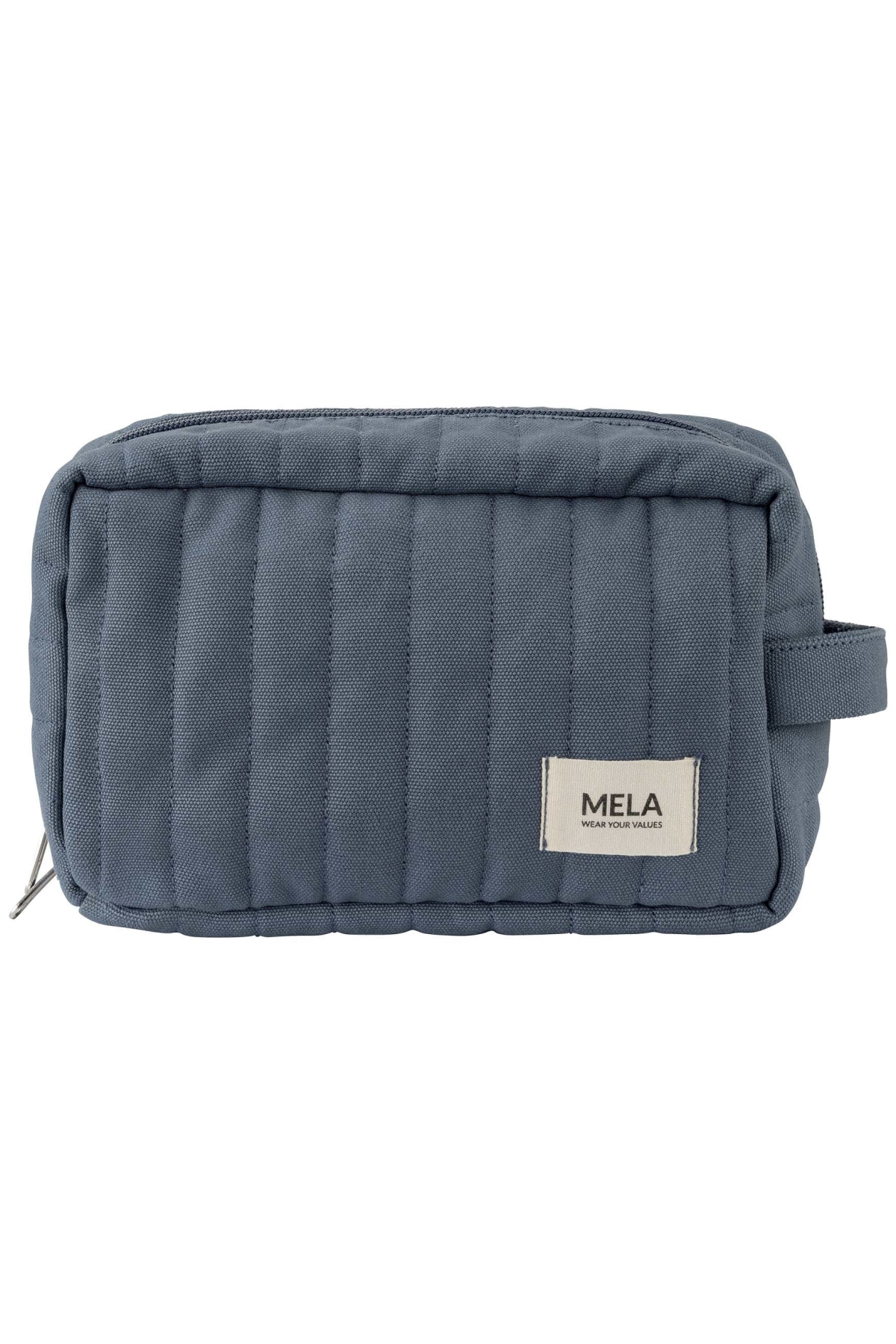 MELA womens vegan Toiletry Bag Paveen Dusty Blue