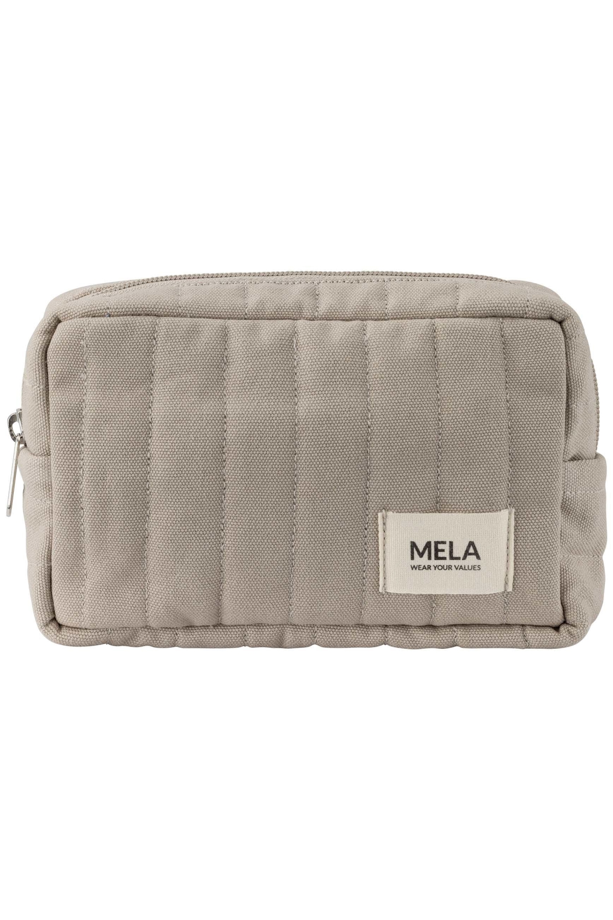 MELA womens vegan Toiletry Bag Paveen Light Stone