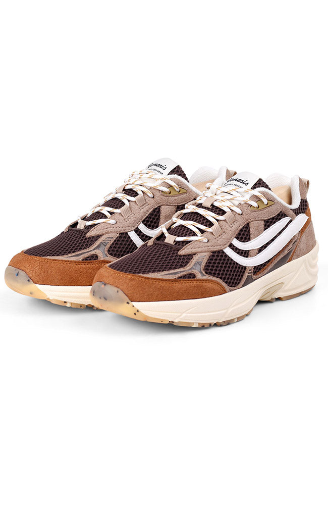 womens vegan Sneakers G-Eco 99 Spotted Sole Cognac/ Beige/ Grey