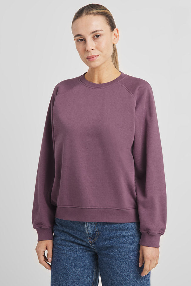 Dedicated Damen vegan Sweatshirt Ystad Base Berry Purple