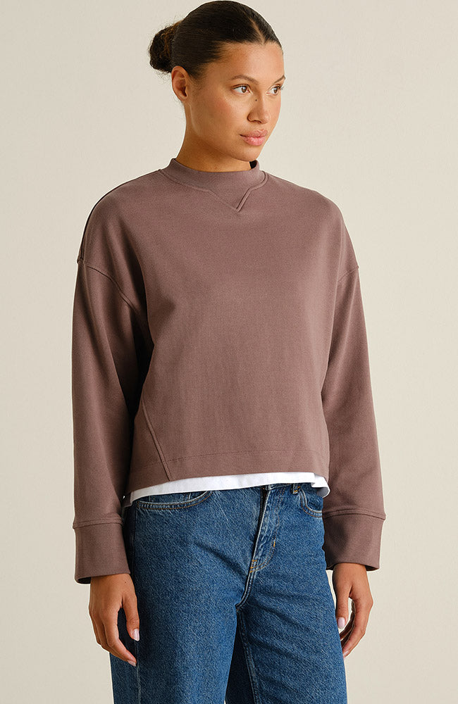 DEDICATED womens vegan Sweatshirt Gia Sparrow Brown