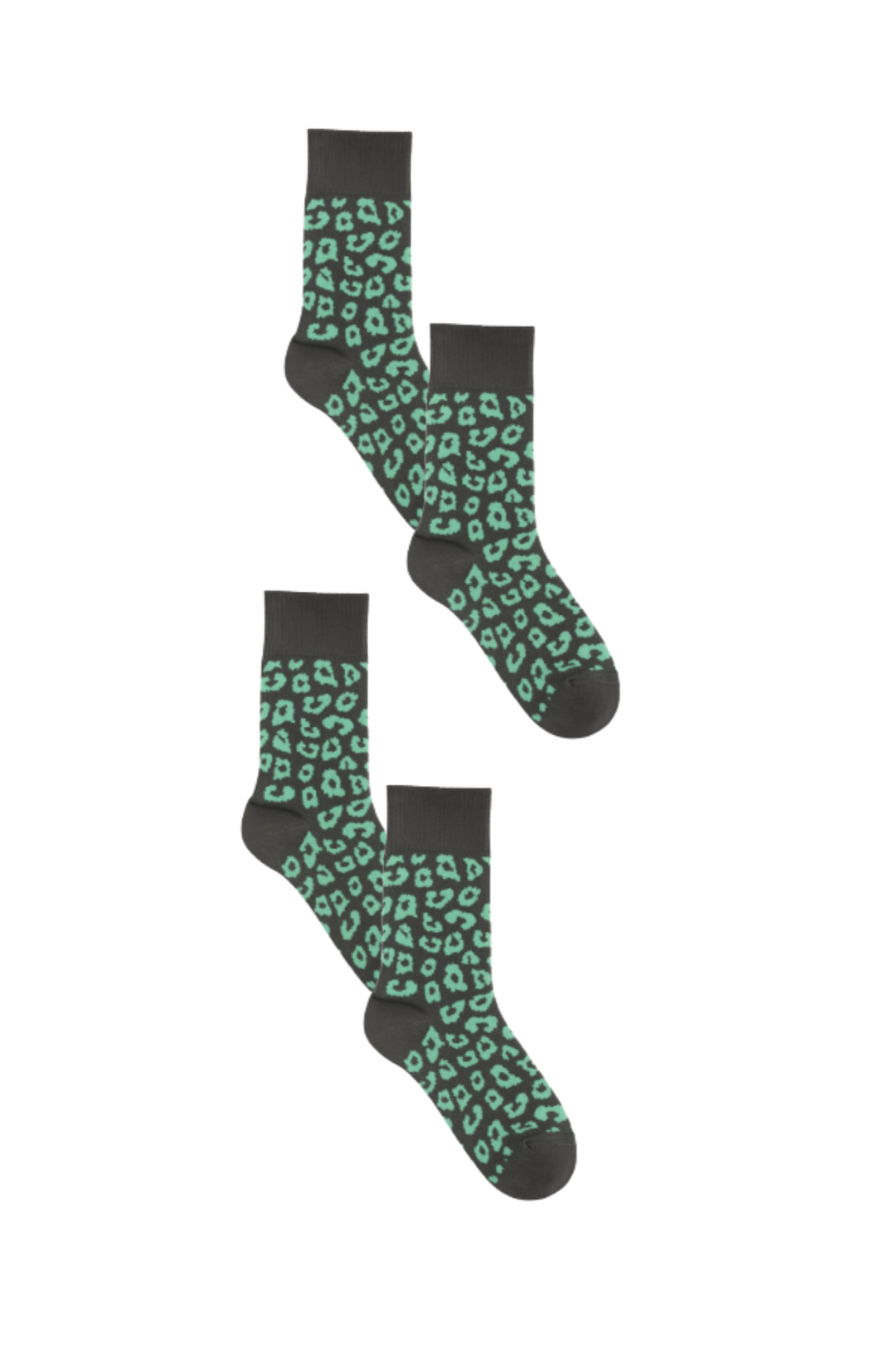 Albero Natur womens vegan Multipack 4x Socks Leo Unisex Indigo/ Kiwi