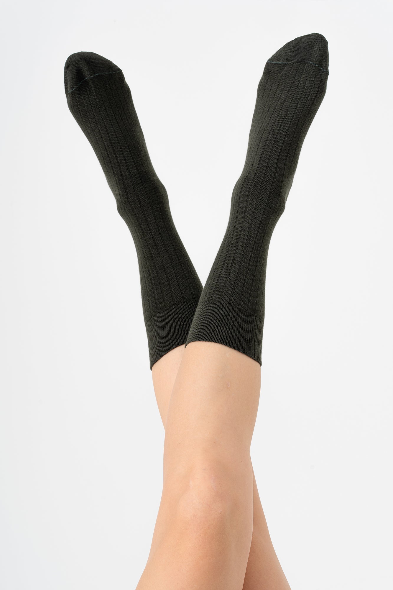 Albero Natur womens vegan Multipack 4x Socks Business Olive Brown