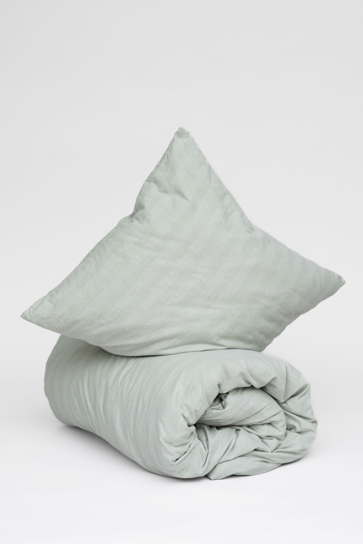 MELA unisex vegan Bedding Set Himanshu Herbal Green Herringbone