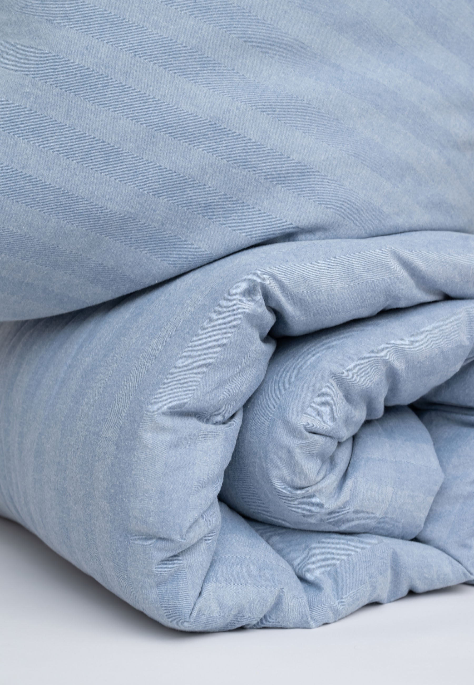MELA unisex vegan Bedding Set Himanshu Blue Herringbone