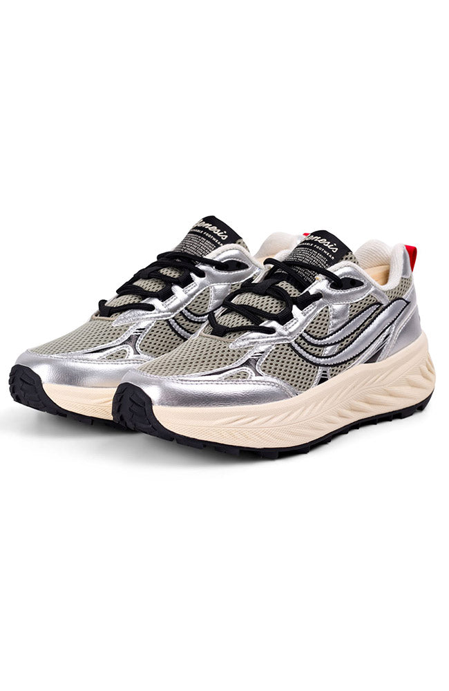 Genesis womens vegan Sneakers G-Eco 99 Bulky Silver/ Olive