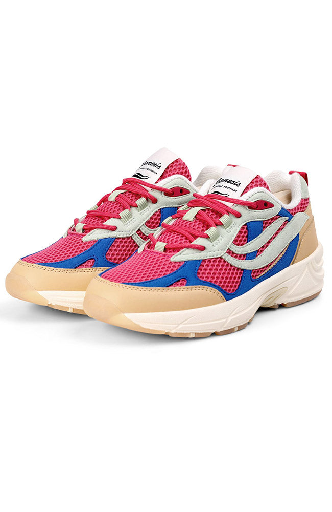 Genesis womens vegan Sneakers G-Eco 99 Multi Beige/ Mint/ Magenta