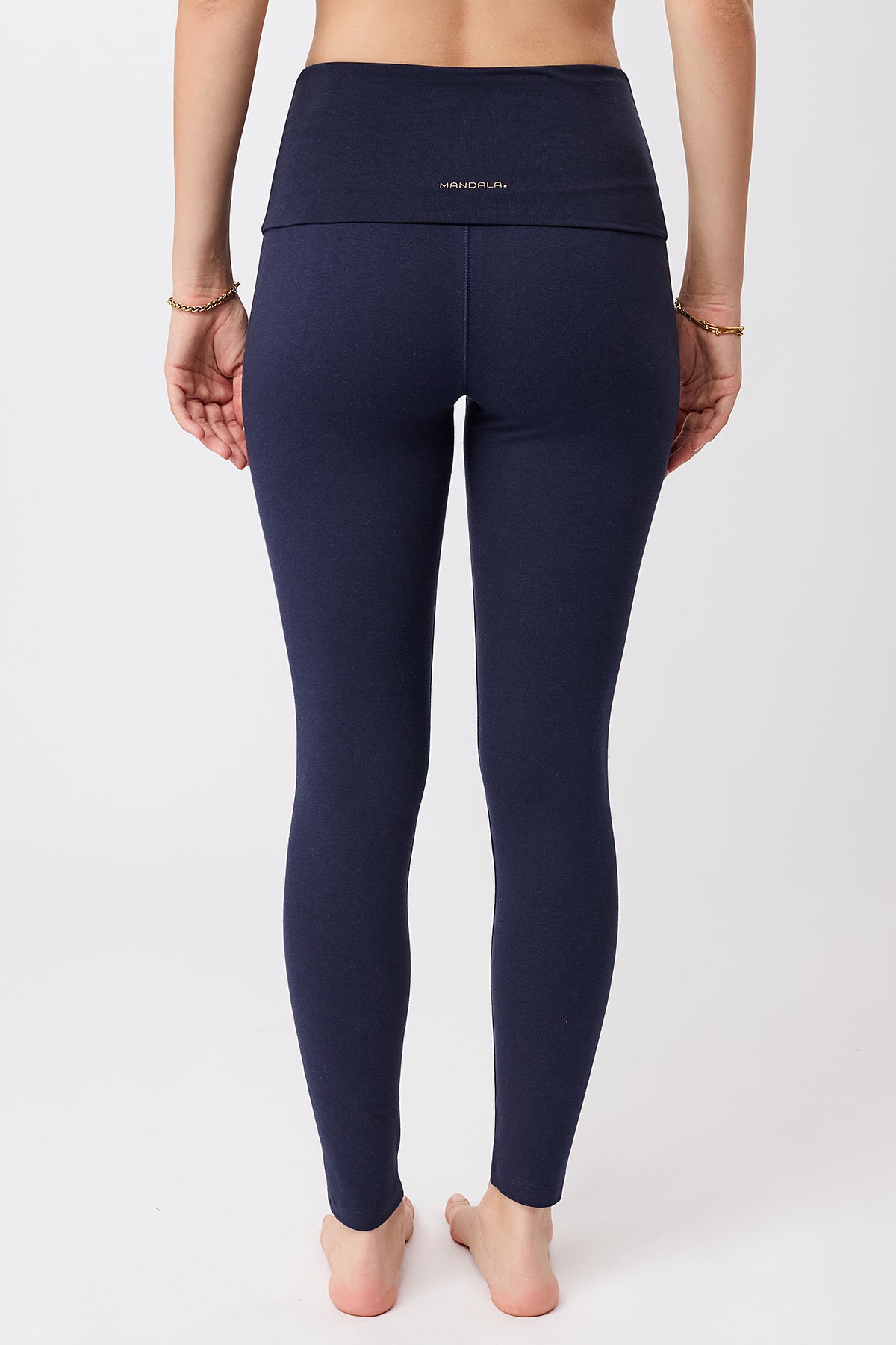 MANDALA womens vegan Legging Rolldown Night Sky