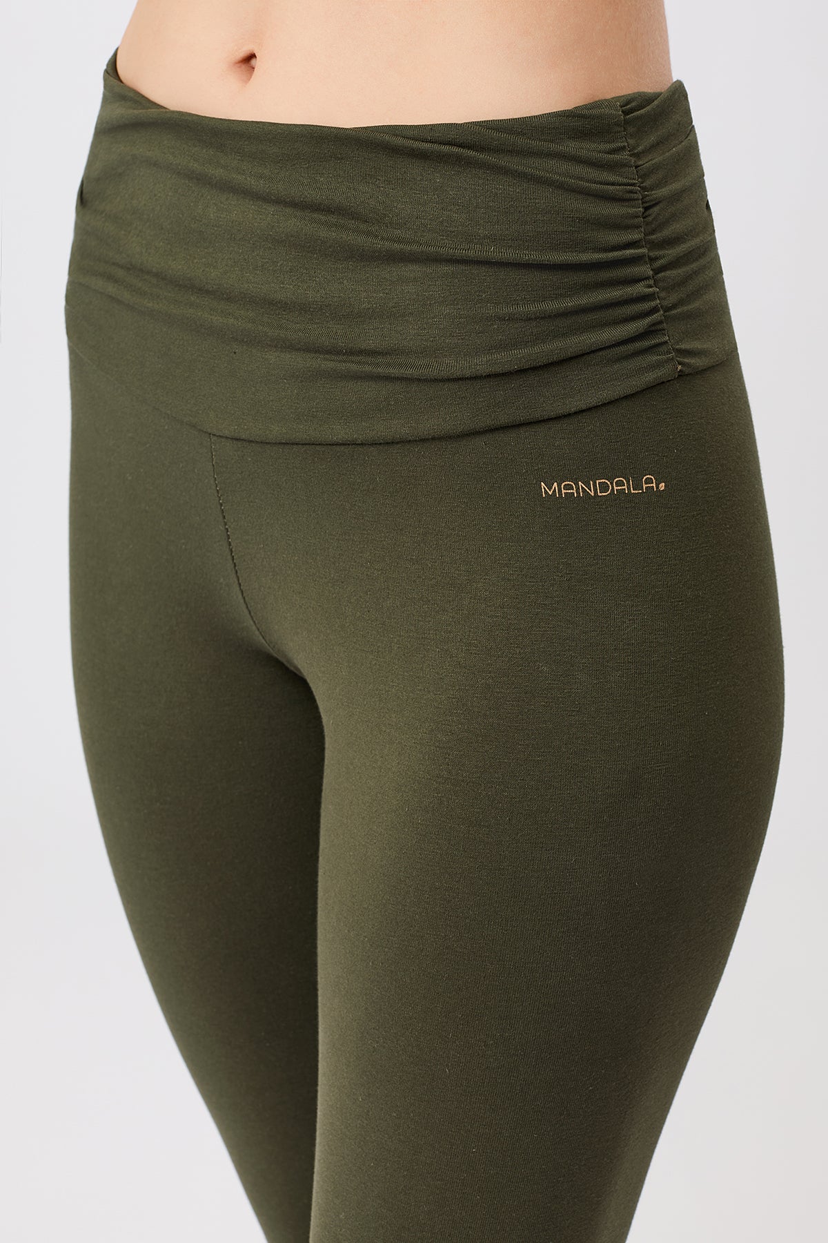 MANDALA womens vegan Tights Pilates Leaf