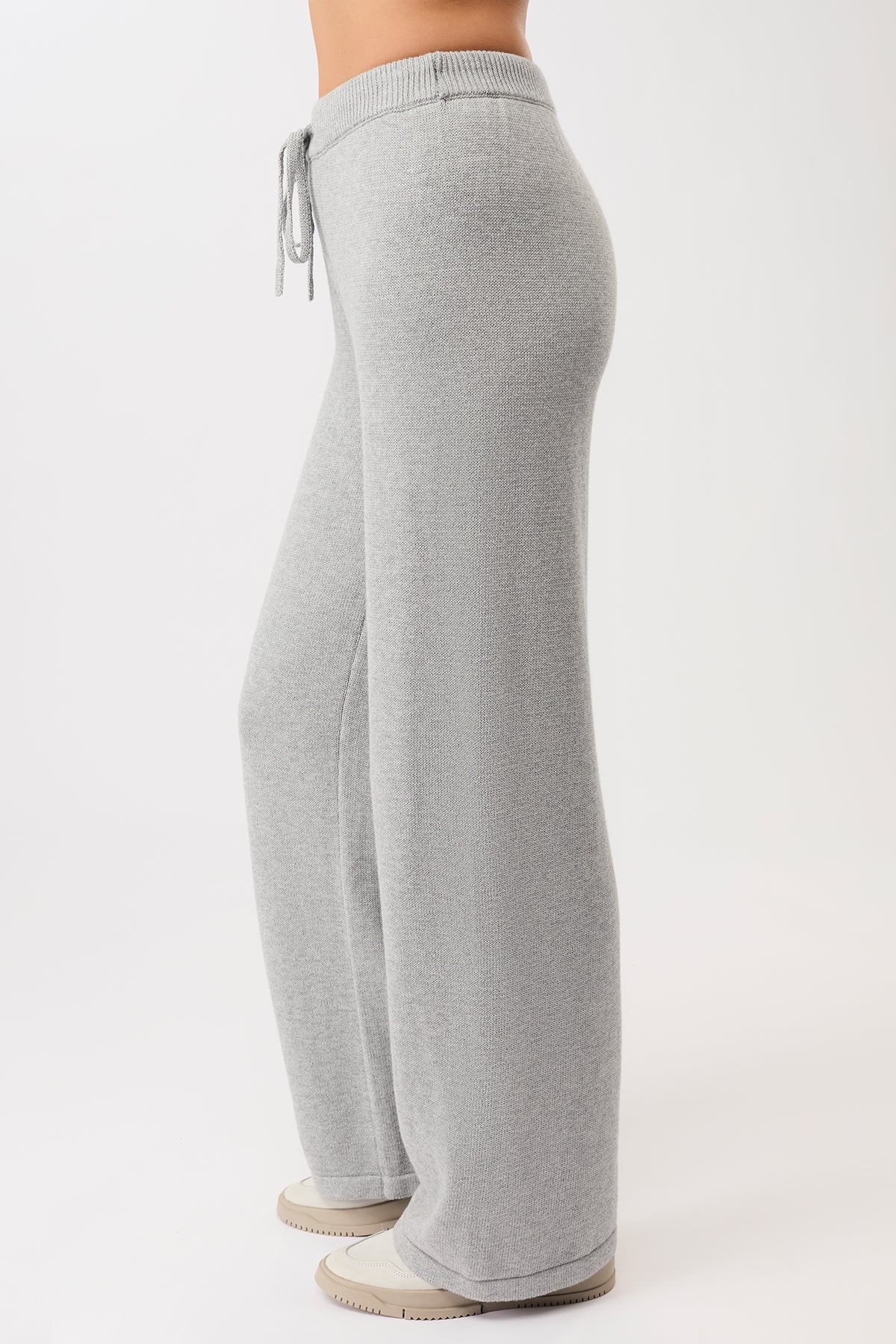 MANDALA womens vegan Lounge Pants Grey
