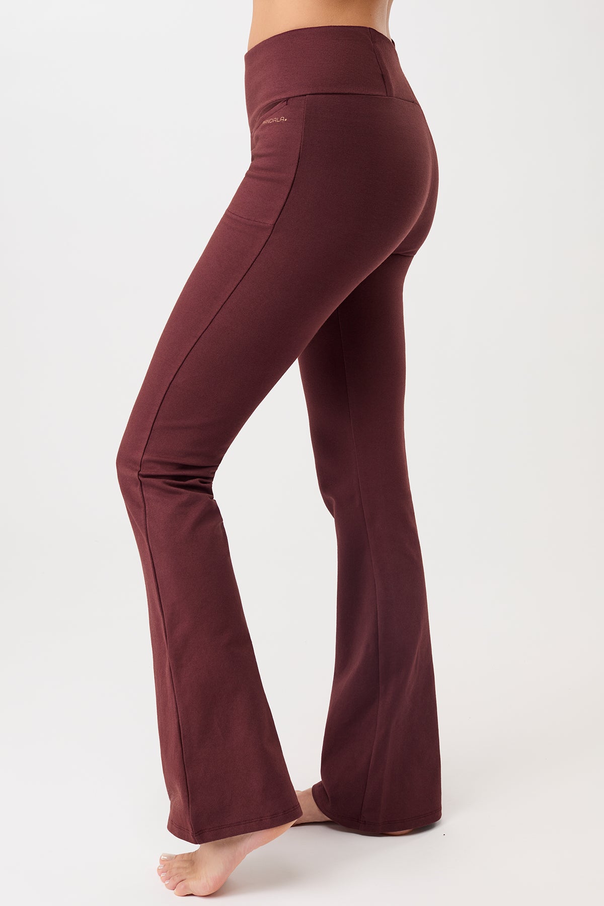MANDALA womens vegan Pants Back Envelope Ruby