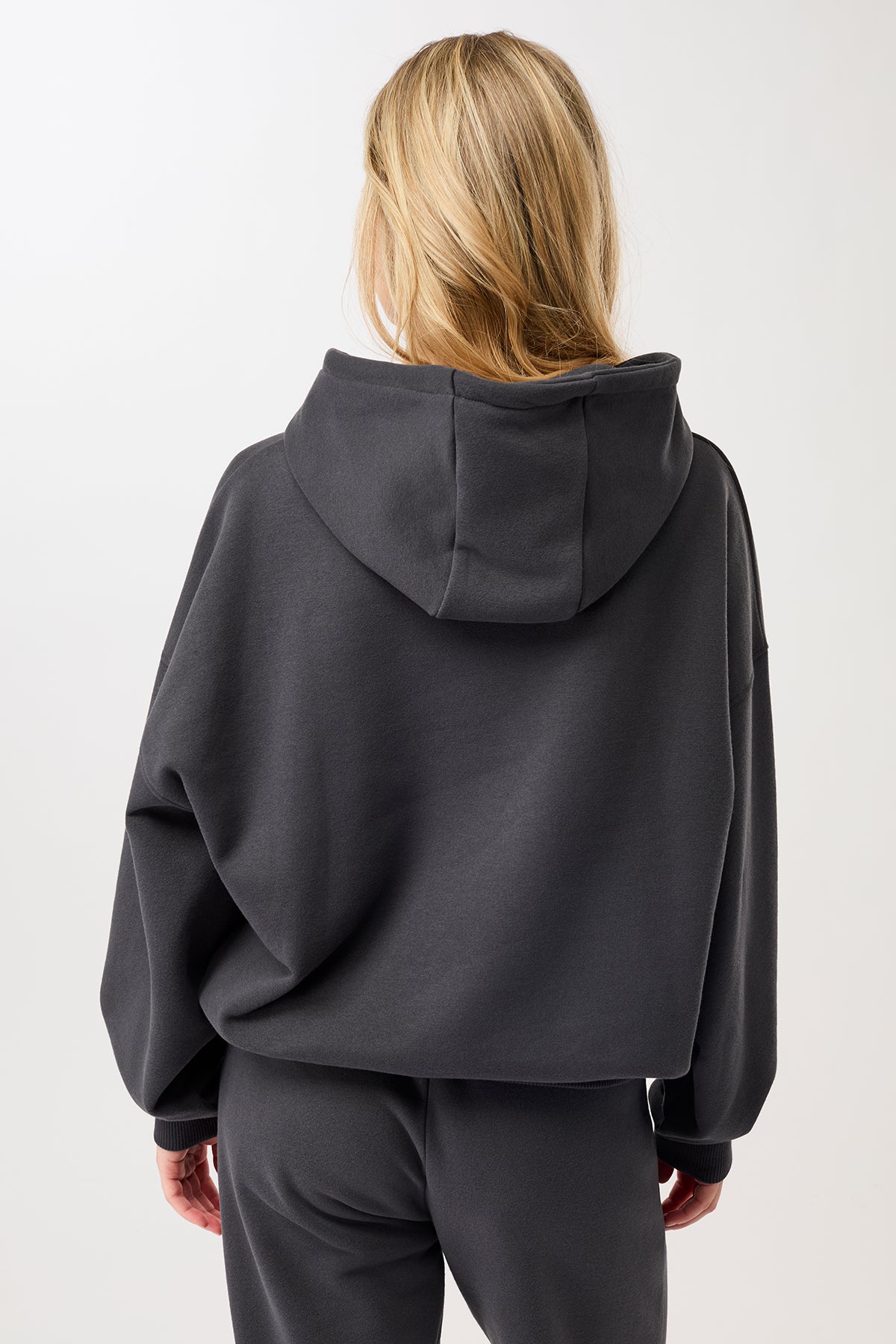 MANDALA womens vegan Hoodie Basic Signature Grey