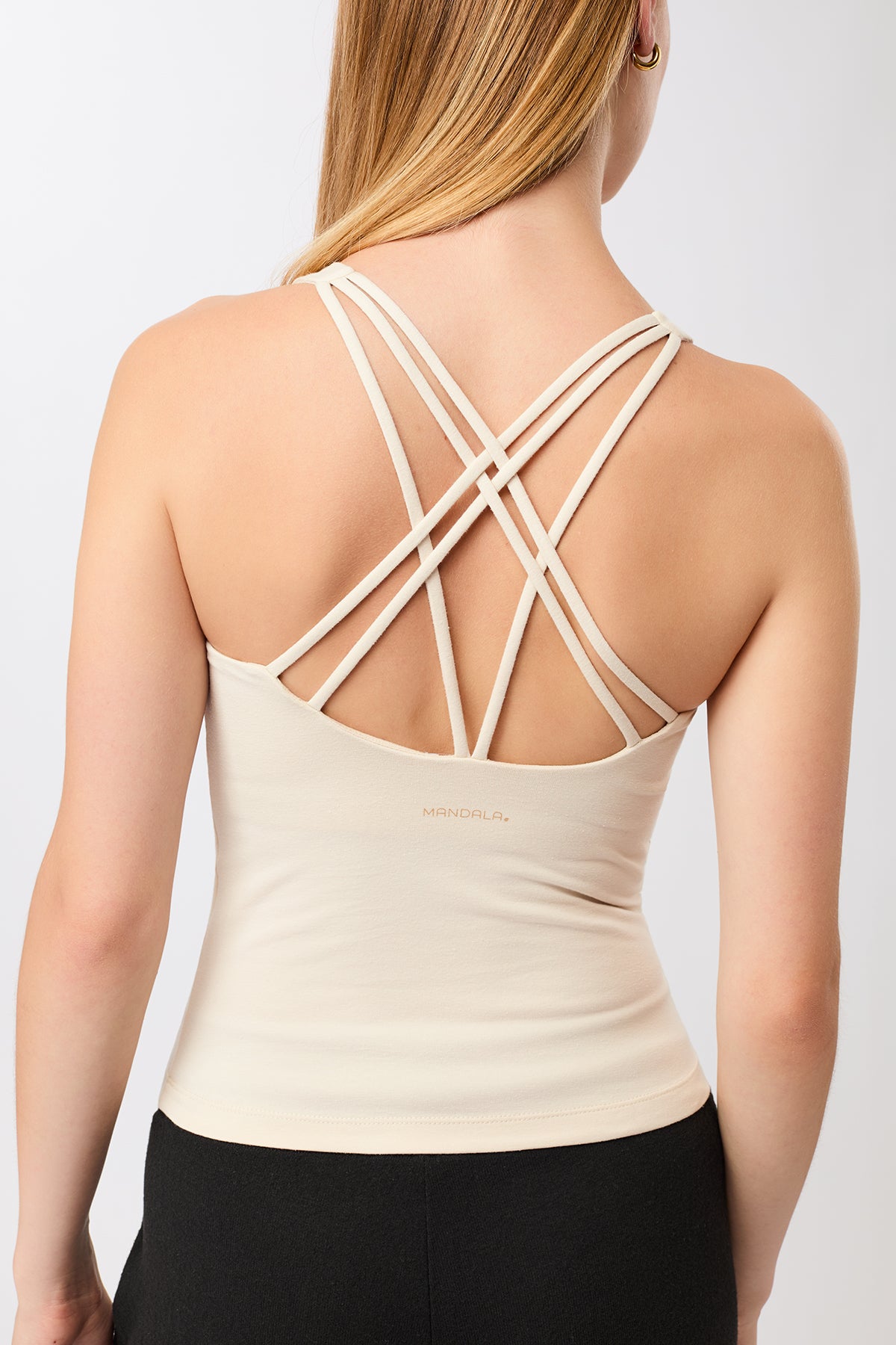 MANDALA womens vegan Top All Sports Morning White