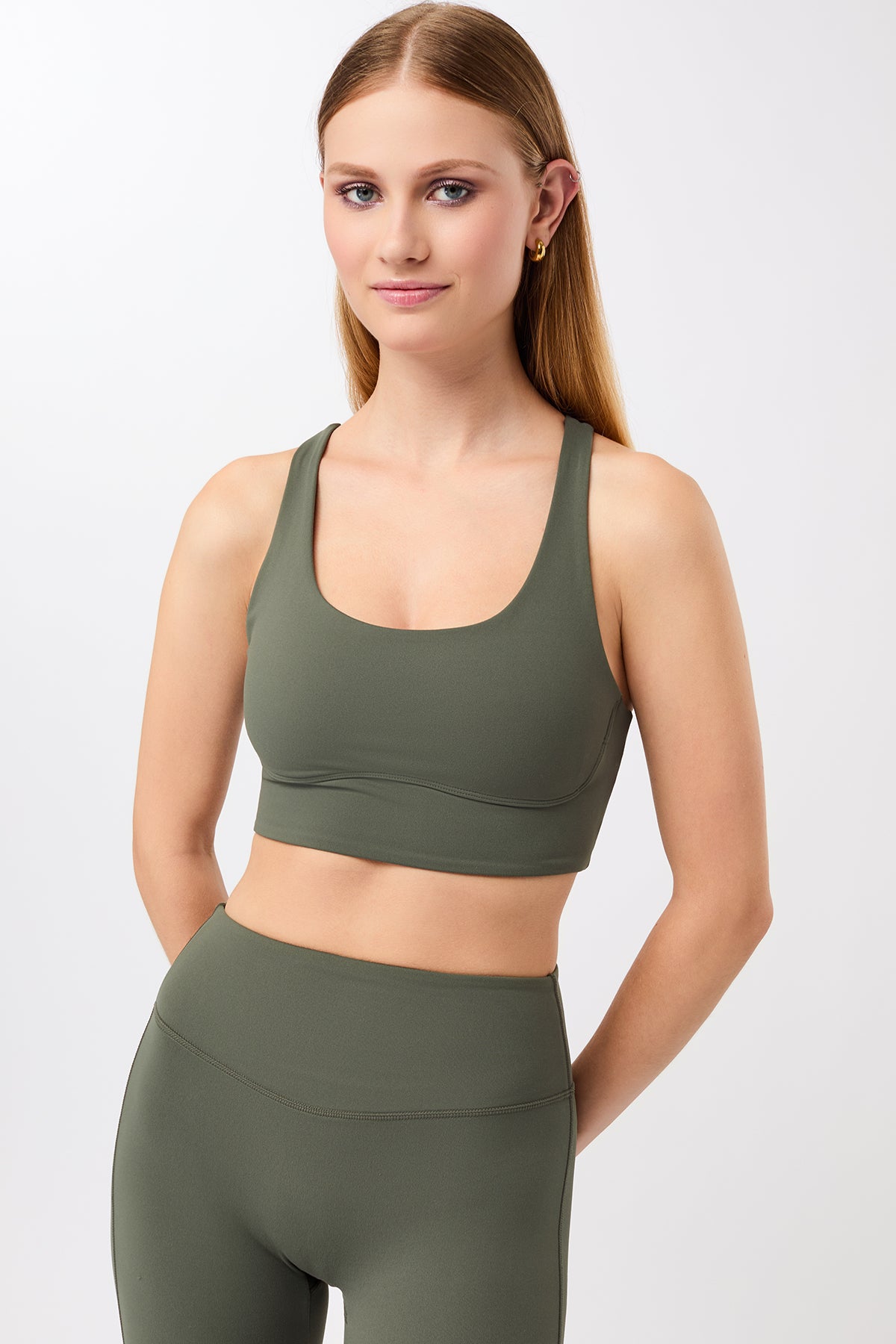 Image of MANDALA dames vegan Sportbeha Leaf Groen