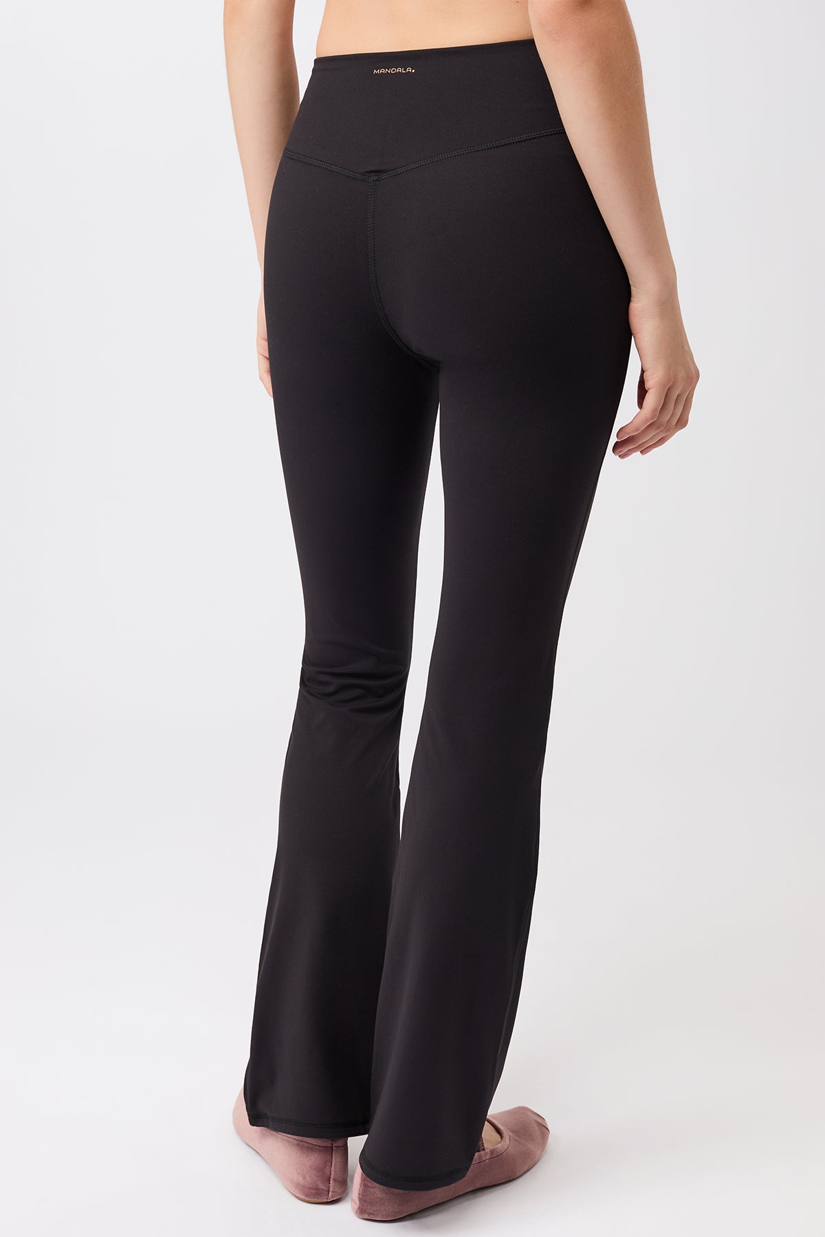 MANDALA womens vegan Sports Pants Flared Black