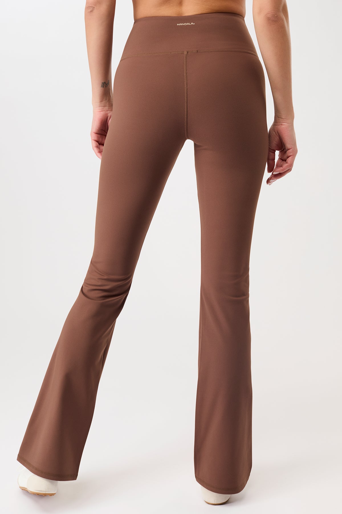 MANDALA womens vegan Sports Pants Flared Wilderness Brown