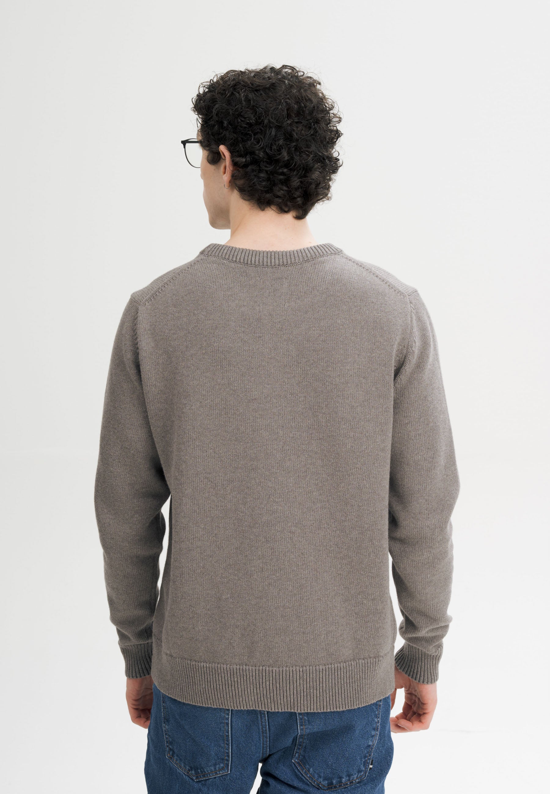 MELA men vegan Knitted Sweater Charun Bear Melange