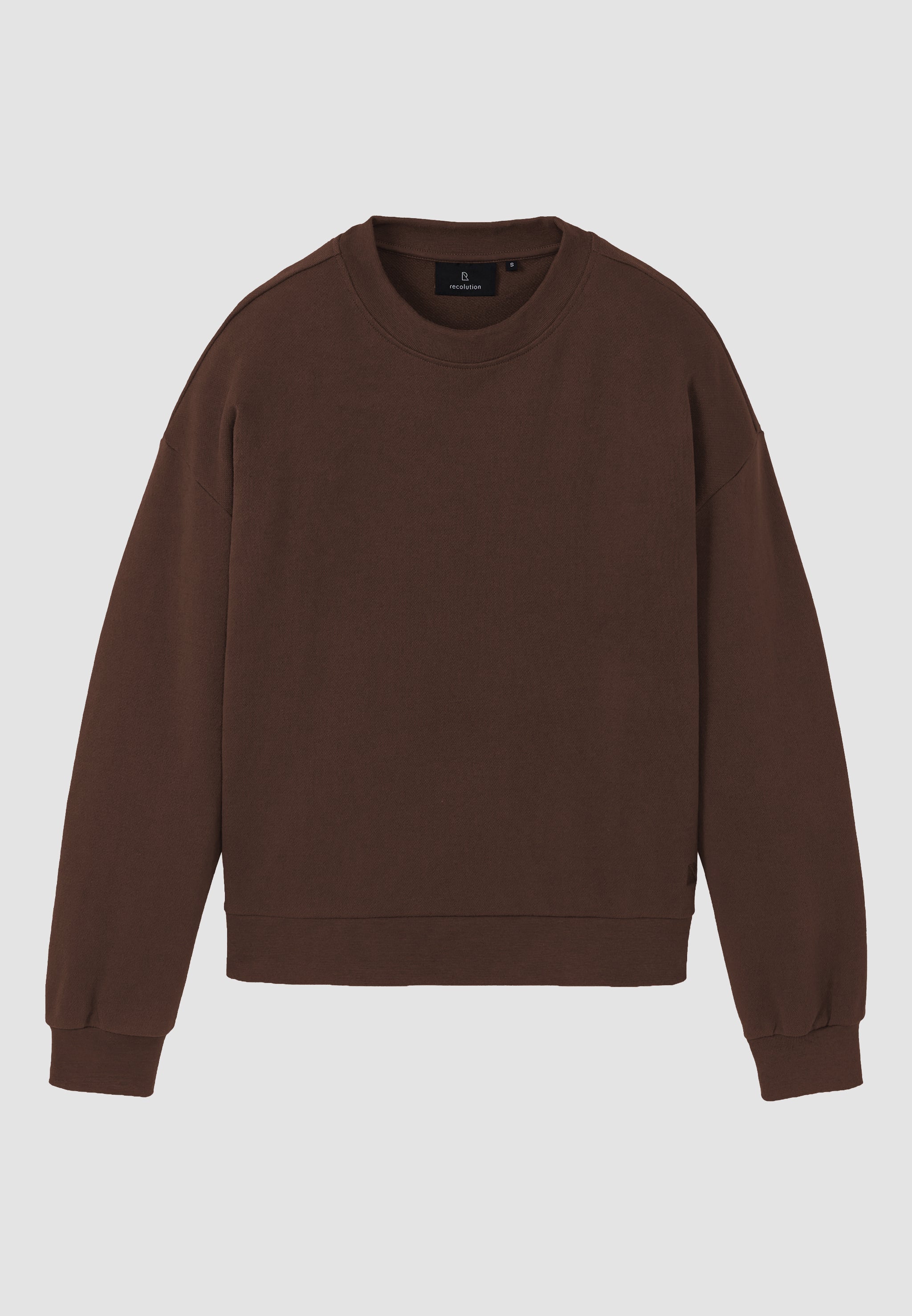 Recolution womens vegan Sweatshirt Nerine Chocolate