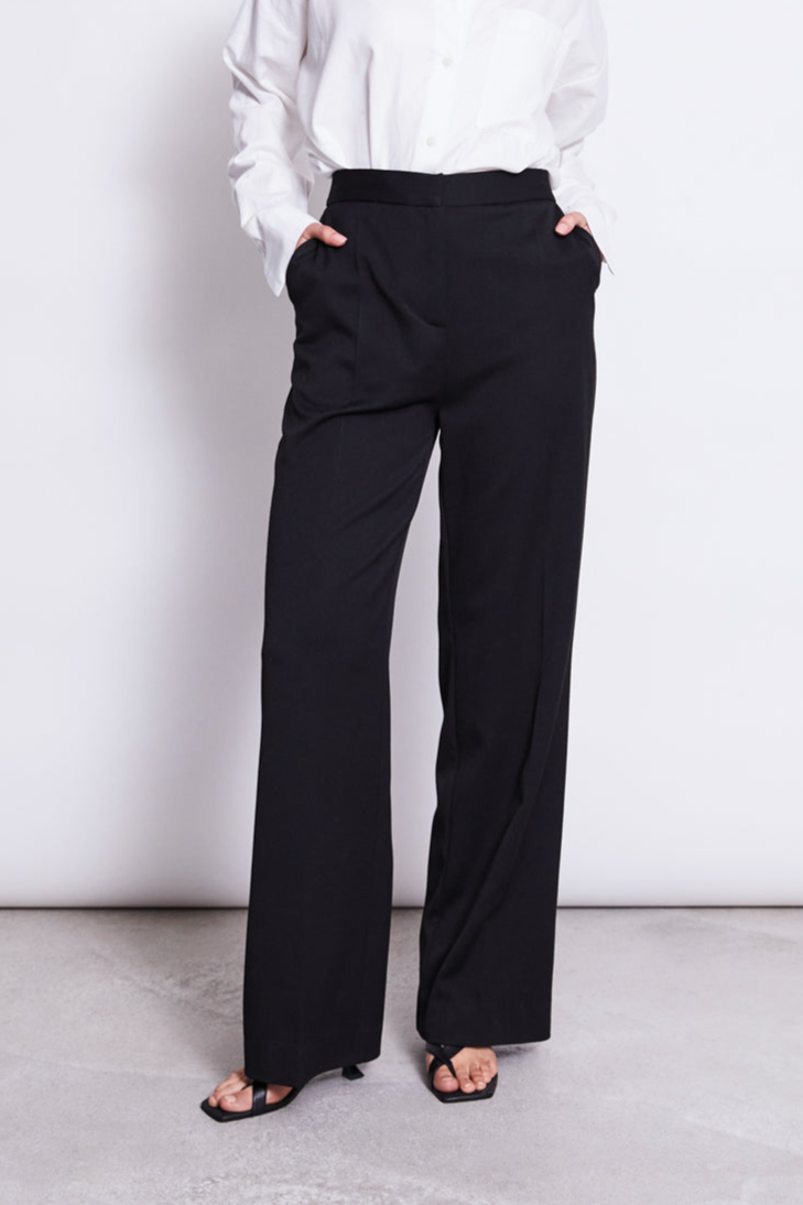 JAN N JUNE Damen vegan Hose Coralia Schwarz