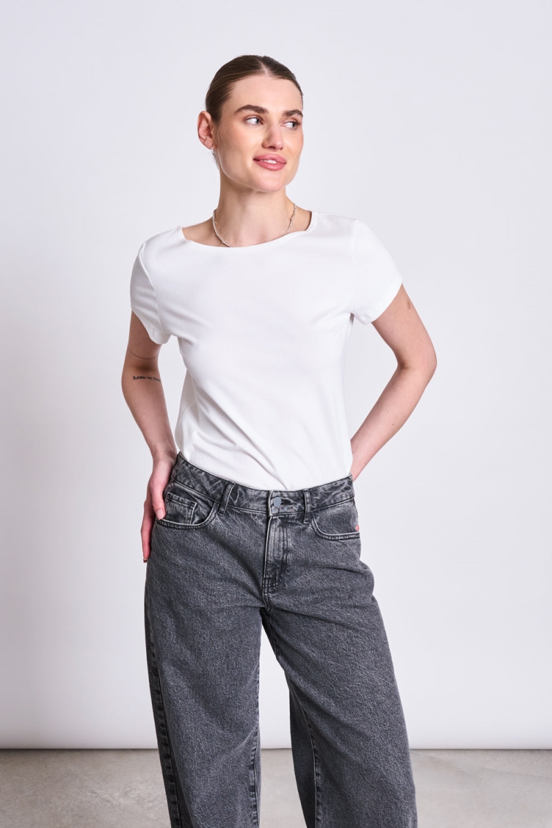 JAN N JUNE womens vegan T-Shirt Otto White
