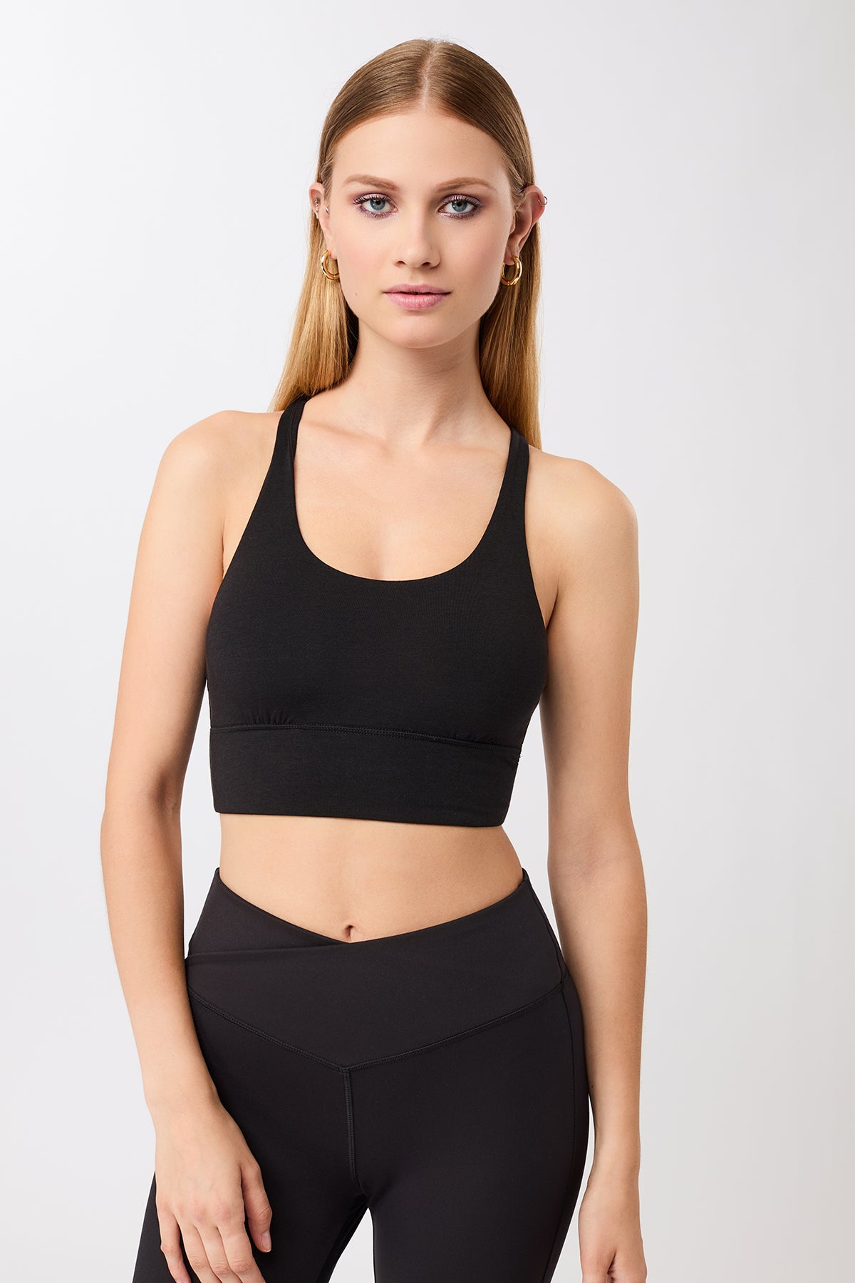 MANDALA womens vegan Sports Bra New Studio Black