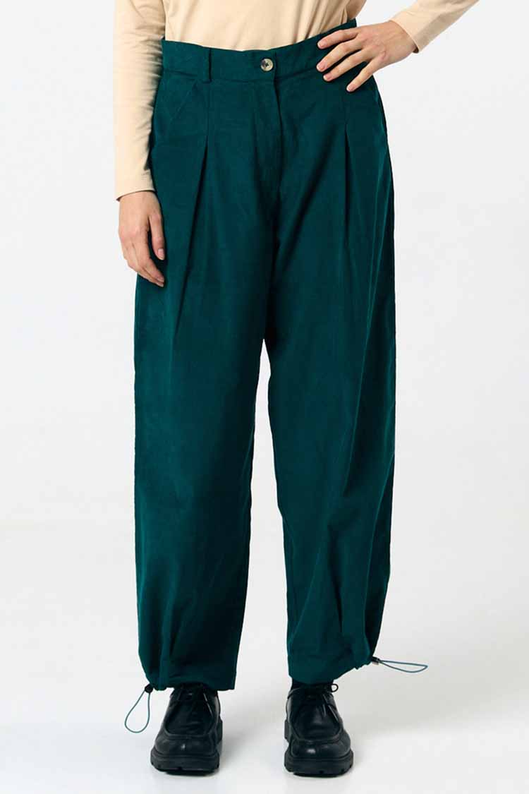 SUITE13LAB Damen vegan Hose Nine In Dunkelgr&Atilde;&frac14;n