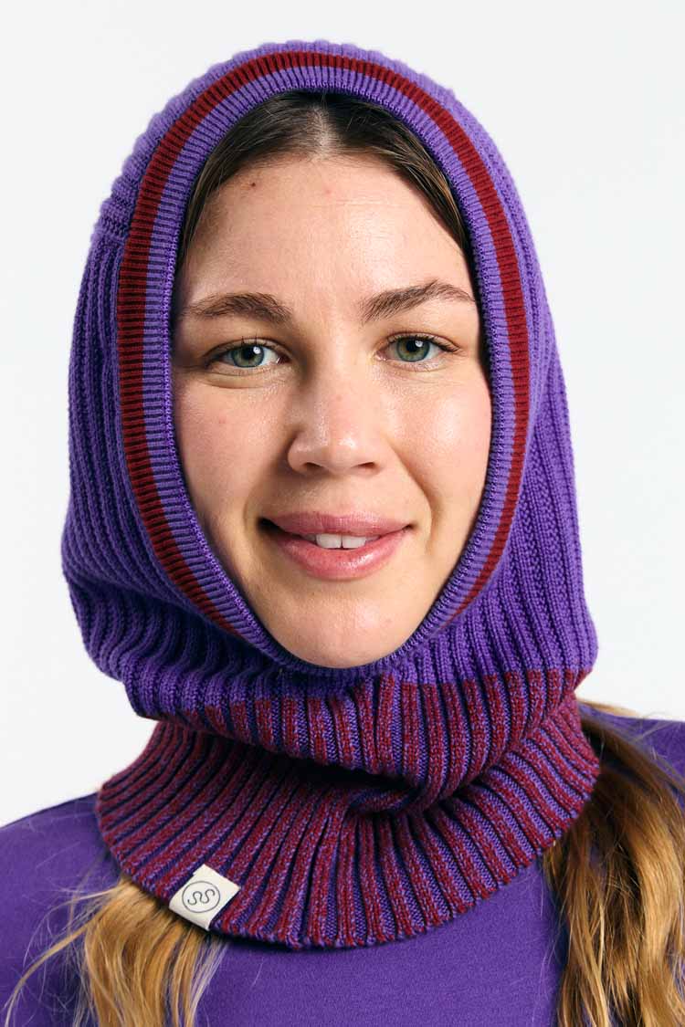 SUITE13LAB womens vegan Balaclava Regina Bicolor Mid Blue