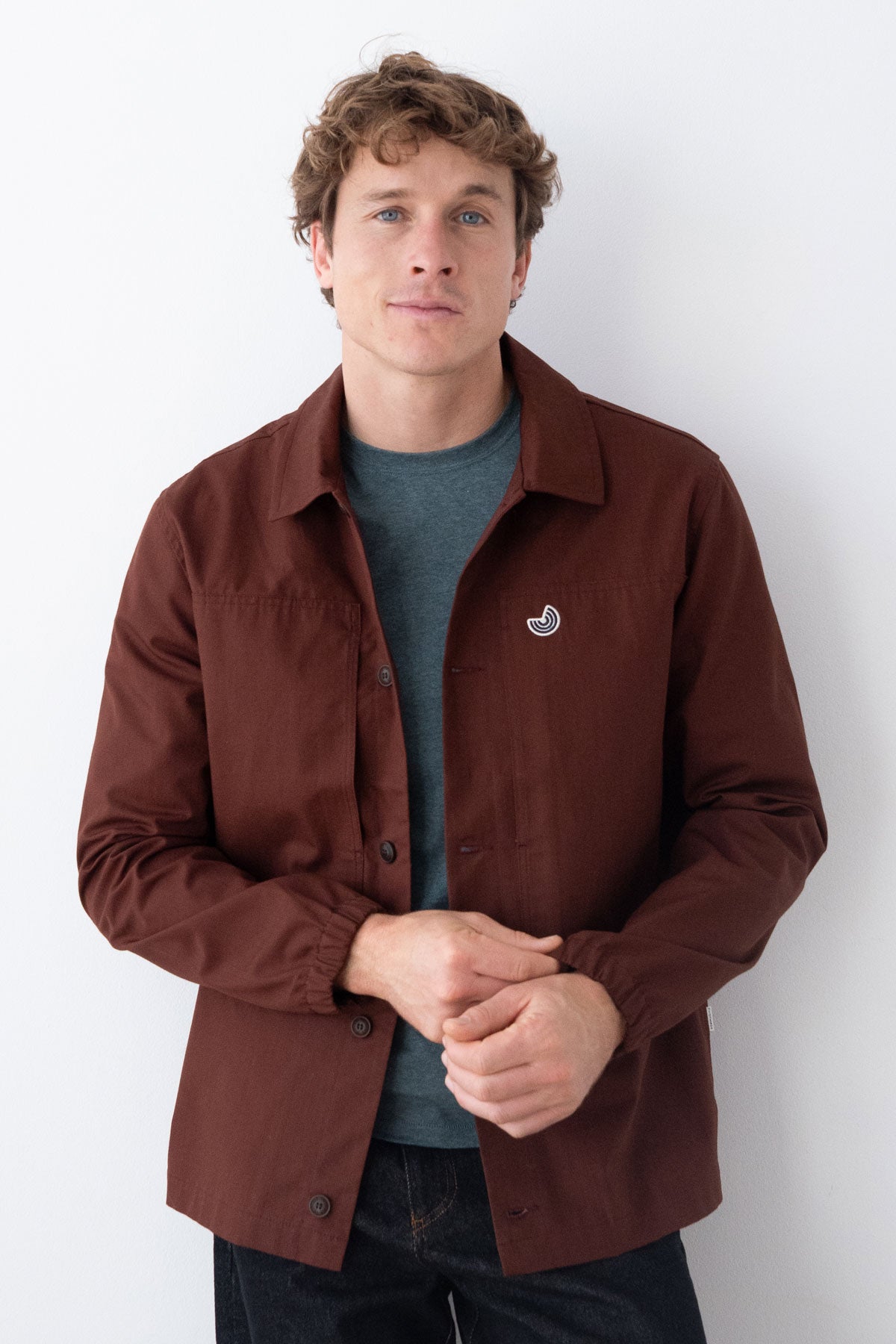 TWOTHIRDS Herren vegan Overshirt Pollock Russet