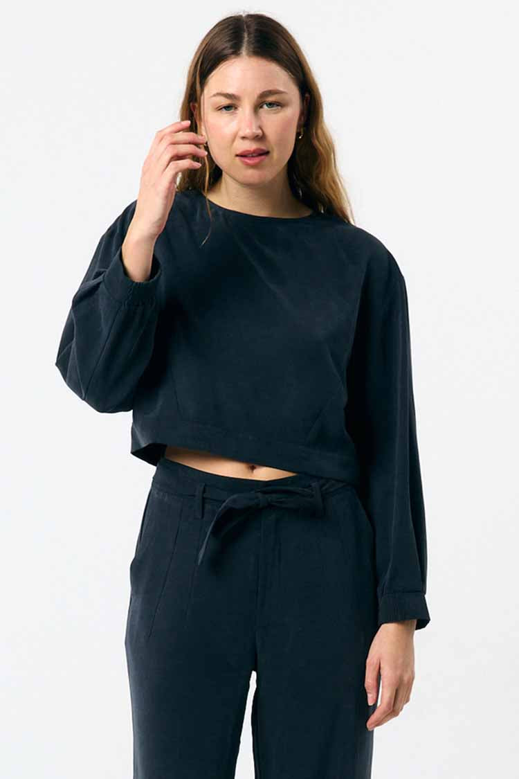 SUITE13LAB Damen vegan Bluse Sintra Schwarz