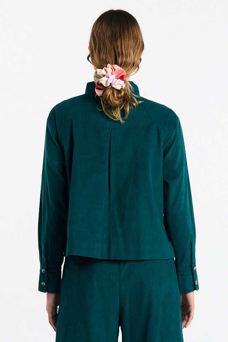 SUITE13LAB womens vegan Shirt Vila Deep Green